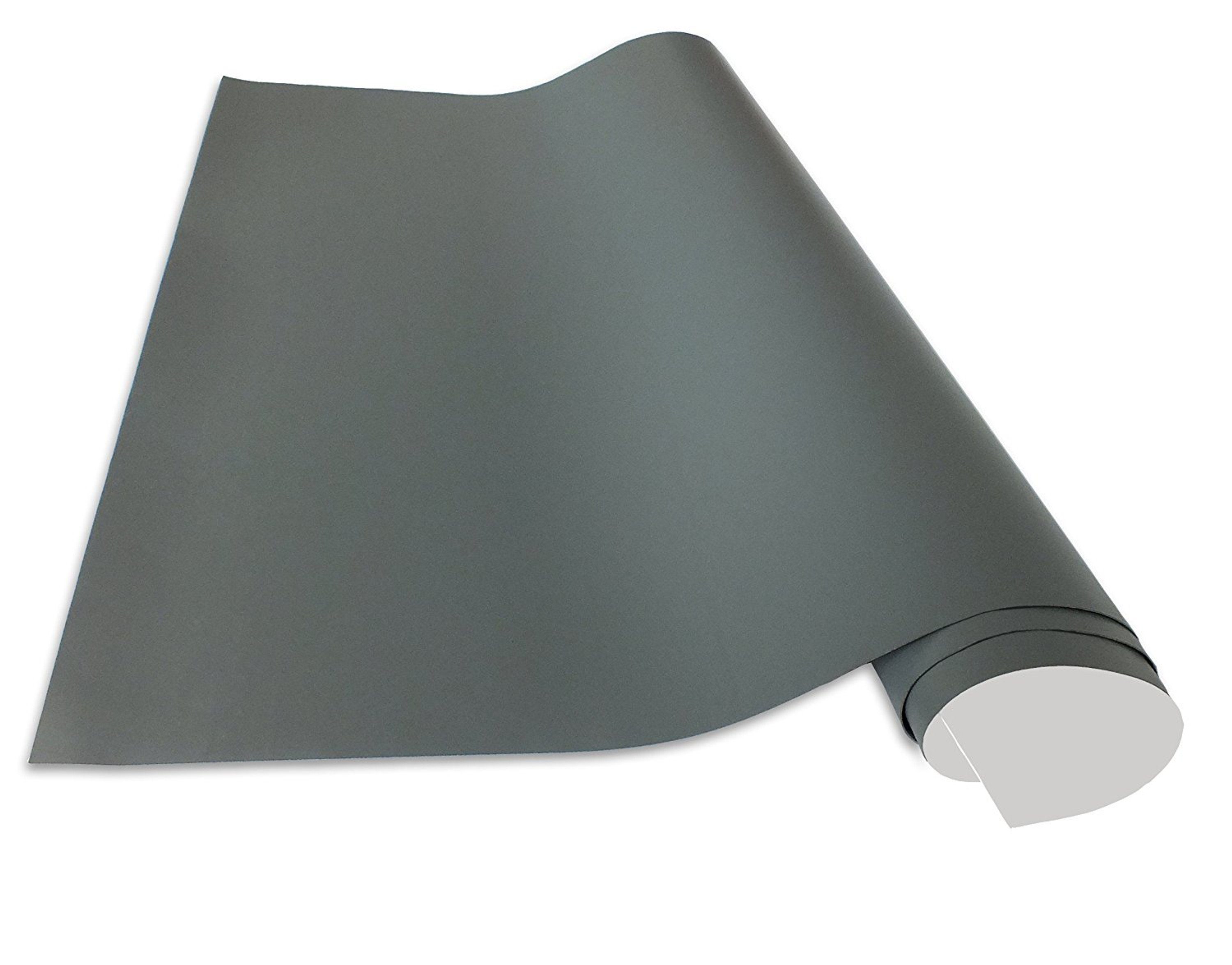 queence Tafelfolie Schwarz / Grau - Magnetische und Selbstklebende Tafelfolie Kreidefolie, (1 St), Tafelfolie - Wandtafelfolie - Magnetfolie, inkl. Kreide+Neodym-Magnete