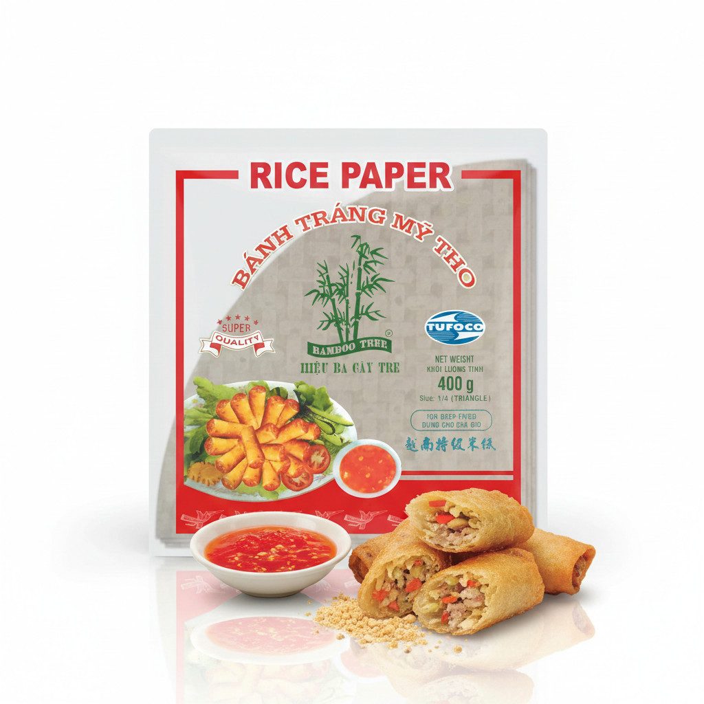 Bam Reis BAMBOO TREE Reispapier Dreieck