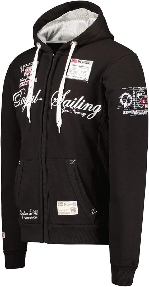 Geographical Norway Hoodie Jacke Kapuzenpullover Sweater Damen Herren Pullover -PREMIUM EDITION- CASUAL & MODERN - PREMIUM KOMFORT - NACHHALTIG - UNISEX – Bild 2 von 5