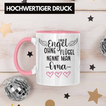 Trendation Tasse Trendation - Einen Engel Ohne Flügel Nennt Man Oma Tasse Geschenk Muttertag Spruch Großmutter