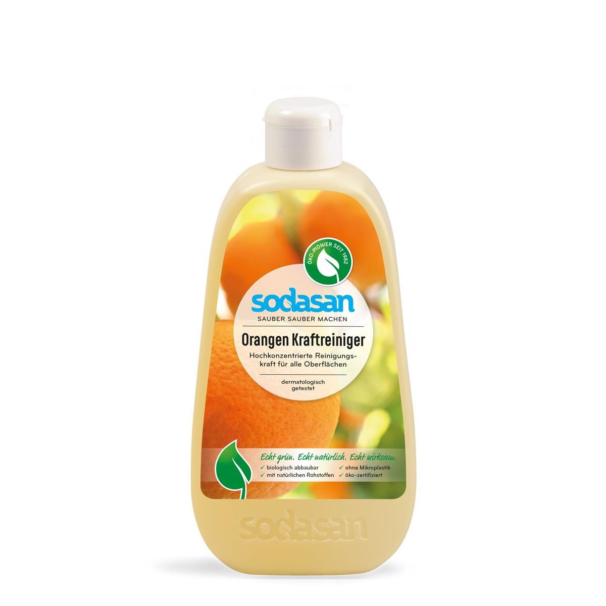 Sodasan Orangen Kraftreiniger 0,5L für alle Oberflächen geeignet (1er Allzweckreiniger