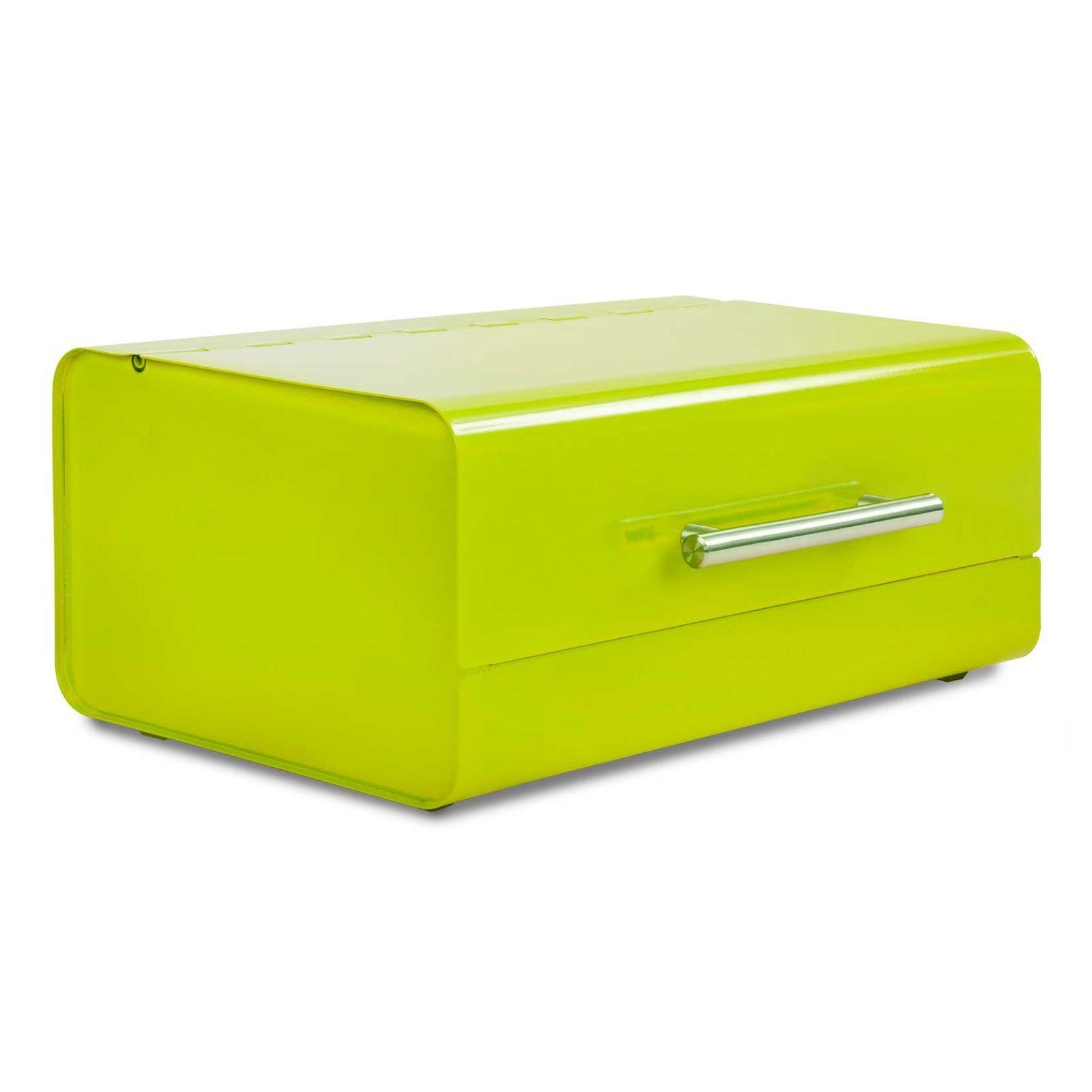 Karat Brotkasten Hannah, Brotbox für lange Frische, Erhältlich in verschiedenen Farben, Edelstahl, 360x203x142 mm Lemon-grün