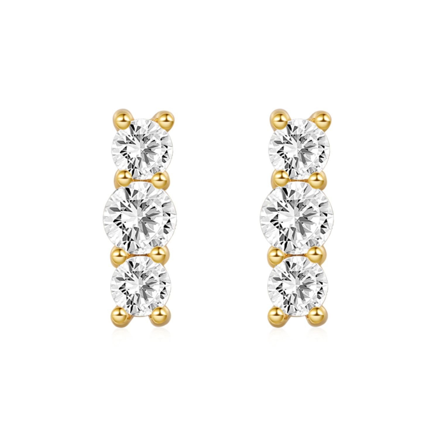 Gnoce Ohrring-Set Gnoce Ohrstecker mit Zirkonia HAE187