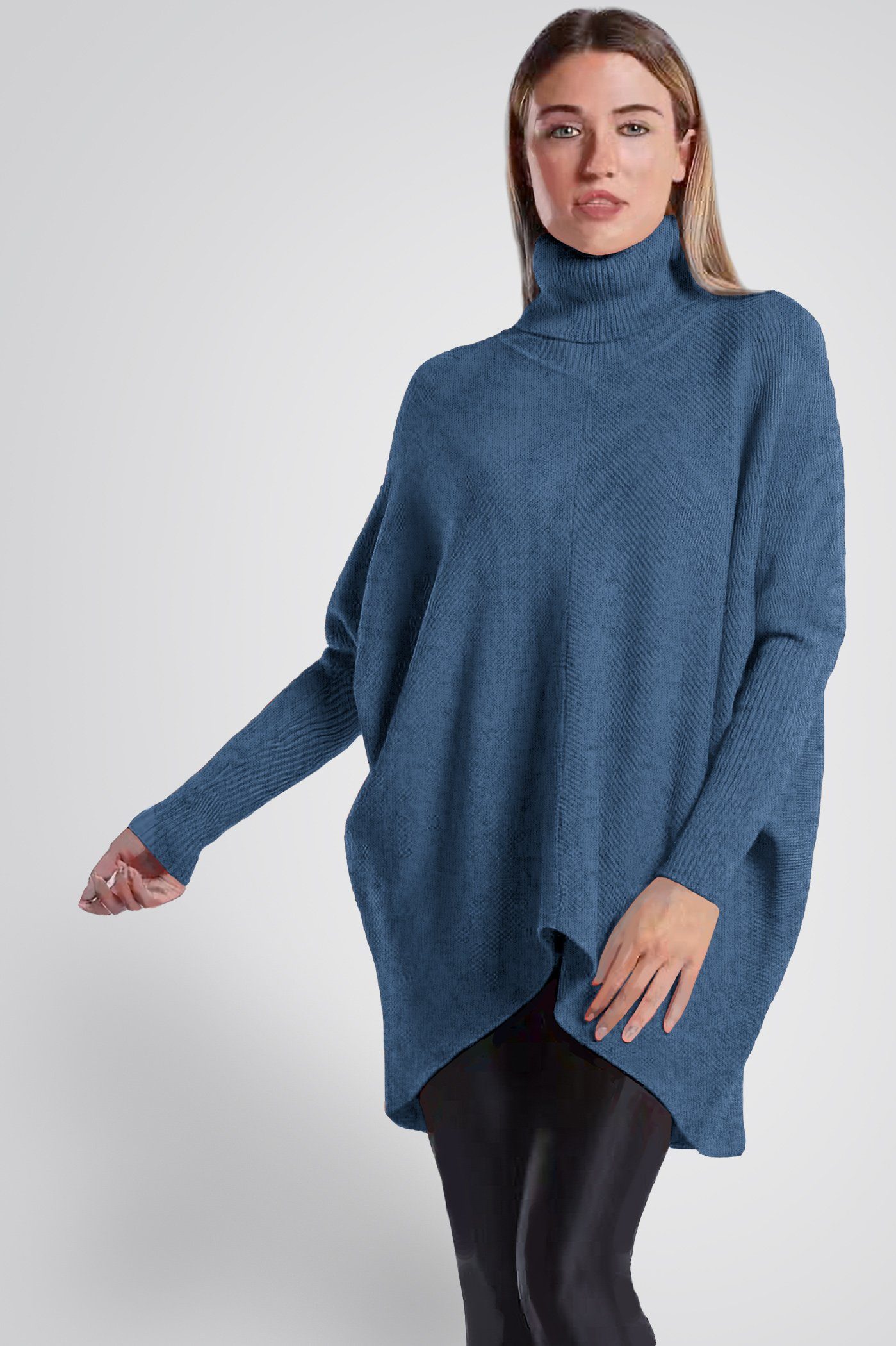 Blaue Rollkragenpullover für Damen online kaufen | OTTO