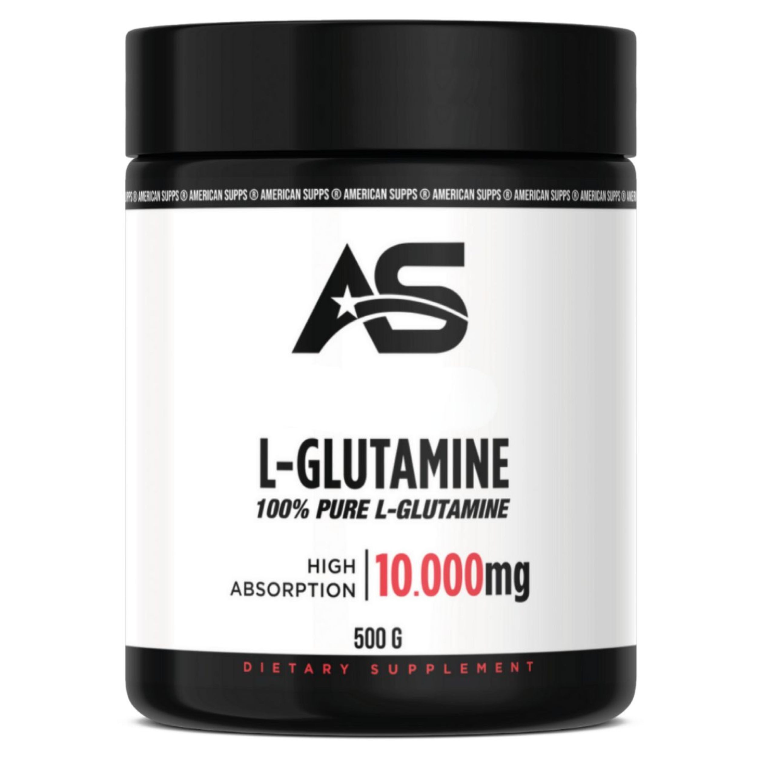 American Supps L-Glutamine 100% reines Glutamin Pulver, 500 g