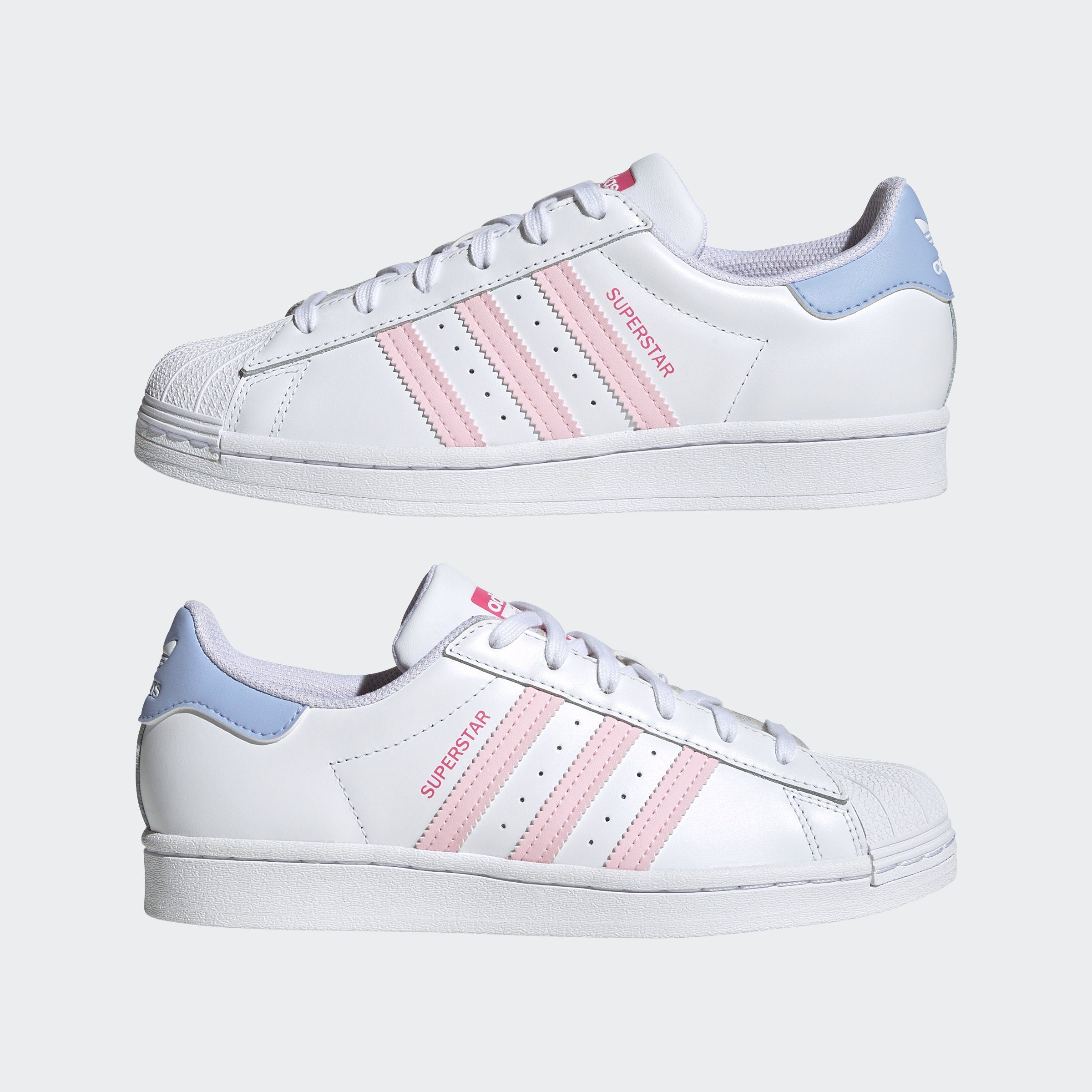 Clear Cloud Originals Pulse SUPERSTAR Sneaker / / Magenta Pink adidas White