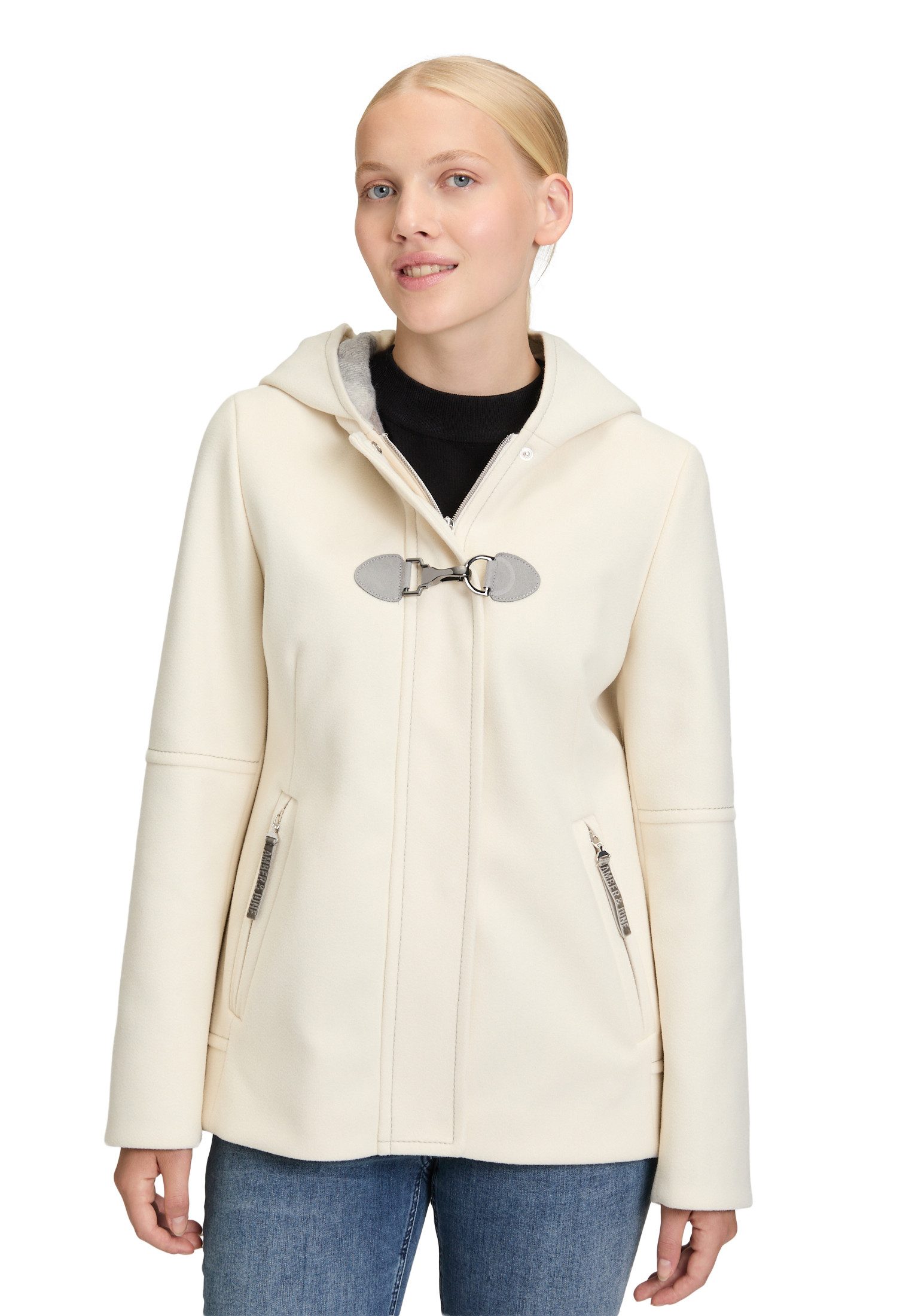 Amber & June Winterjacke Damen Winterjacke mit Kapuze günstig online kaufen