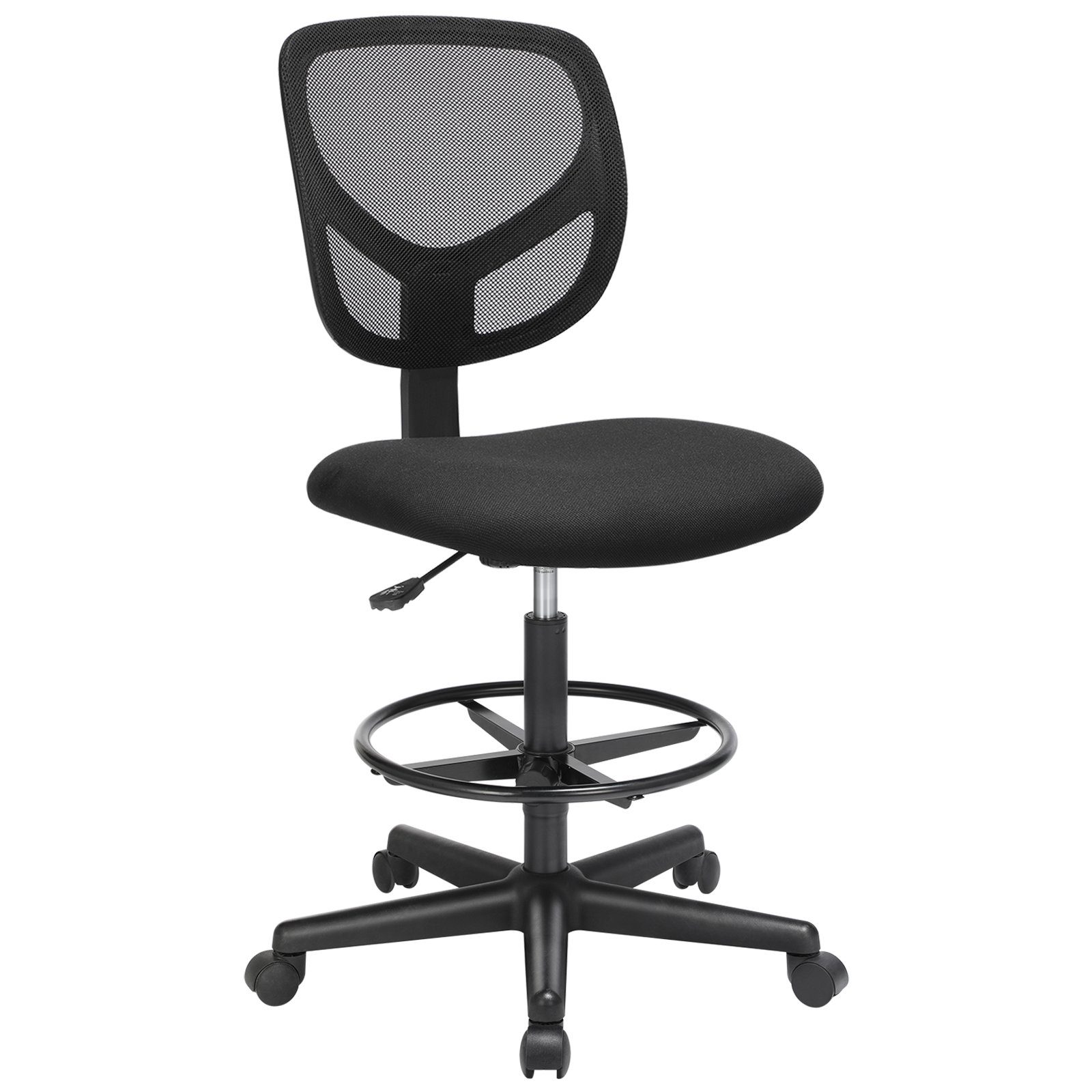 SONGMICS Bürostuhl, ergonomischer Arbeitshocker, Sitzhöhe 55-75 günstig online kaufen
