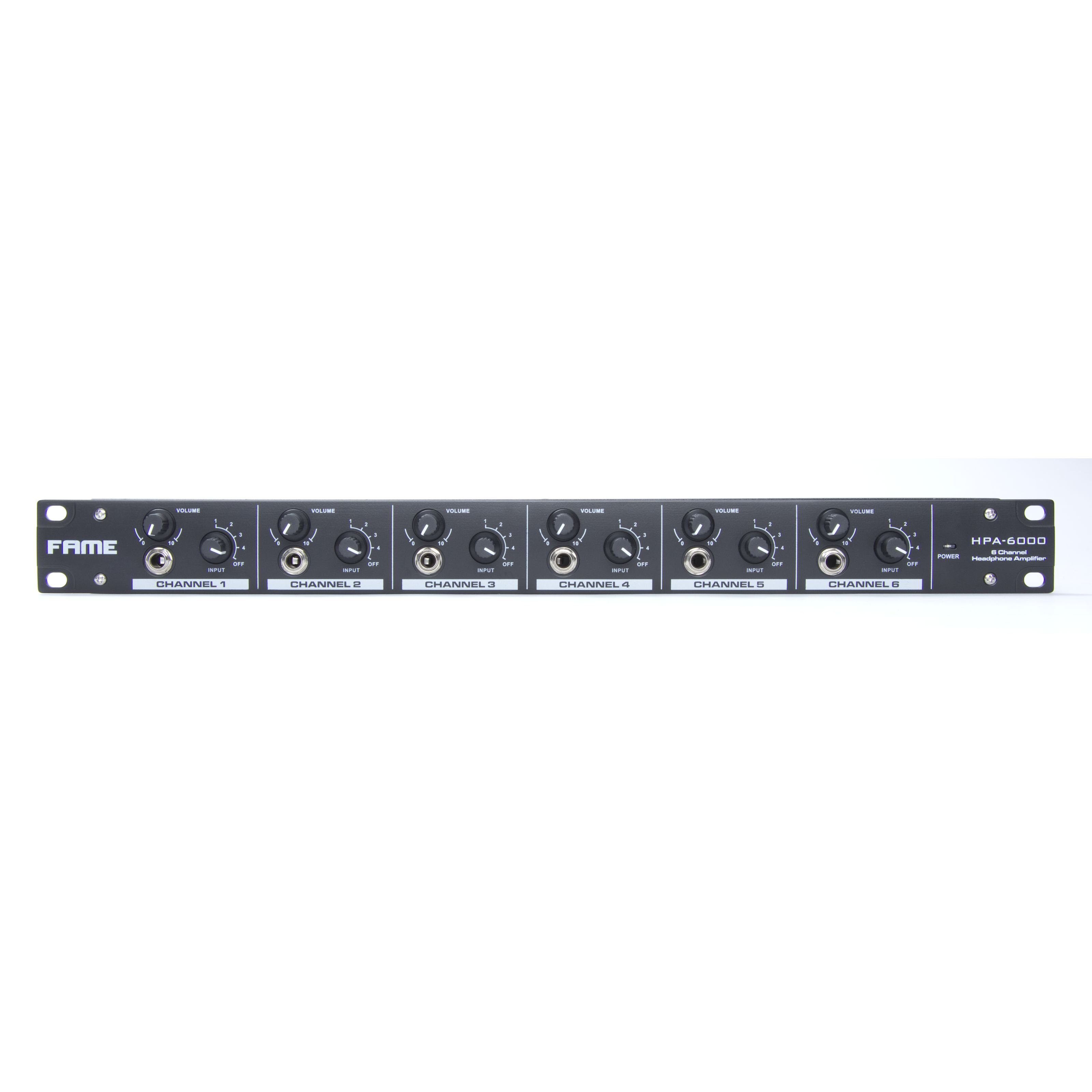 FAME Kopfhörerverstärker (Kopfhörerverstärker, 6-Kanal, Bühne, Studio, Audio, HPA-6000)
