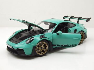 Norev Modellauto Porsche 911 GT3 RS 2022 mint grün Modellauto 1:18 Norev, Maßstab 1:18