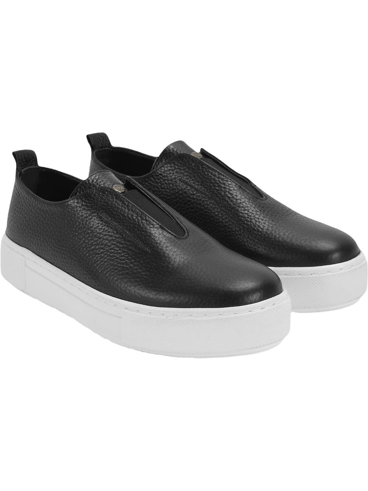 Damen-Lederpantoletten – Elastischer Verschluss, flacher Absatz Sneaker