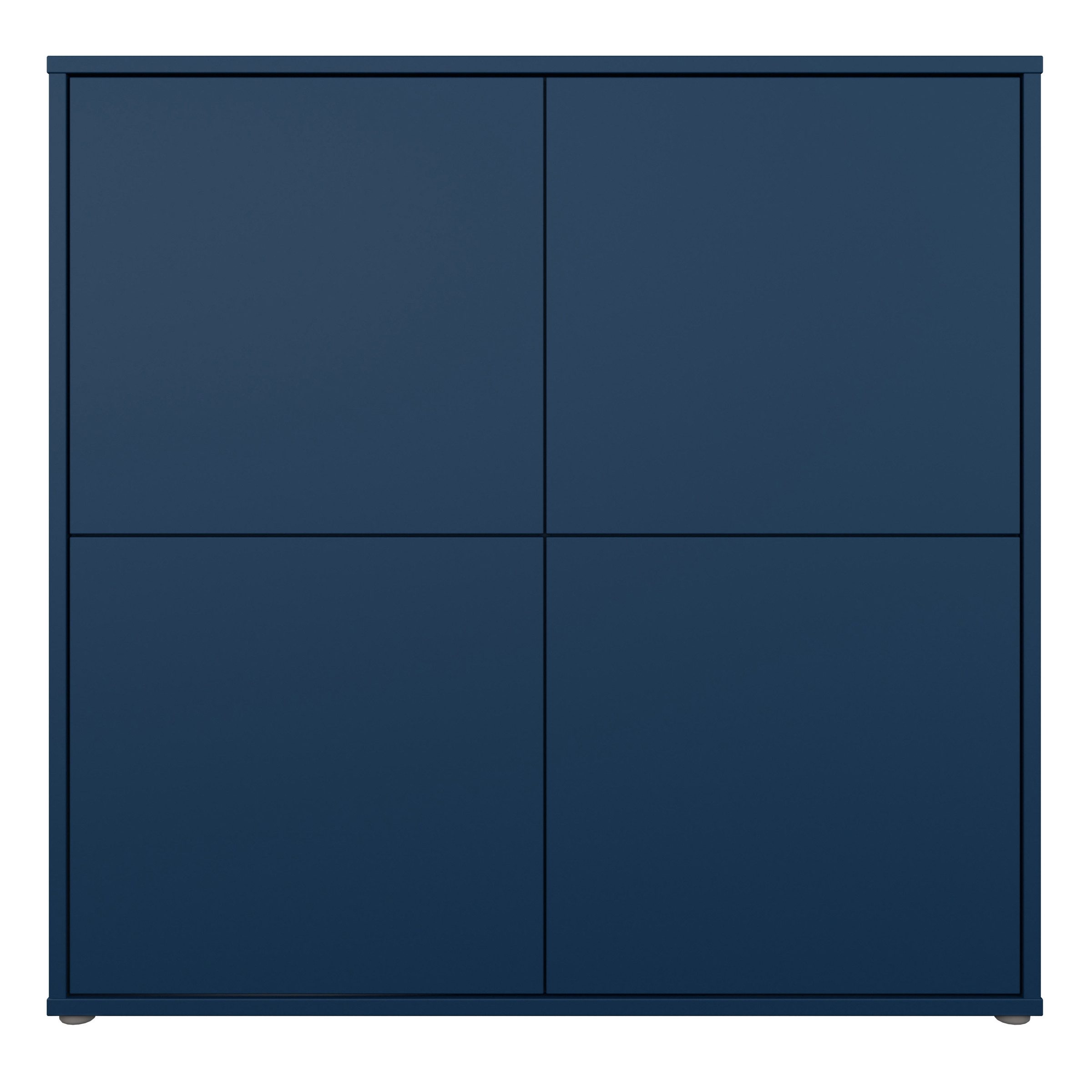 PREISBRECHER Highboard ALICE SPRINGS, in Nachtblau - 124,5x121,5x34,9cm (BxHxT)