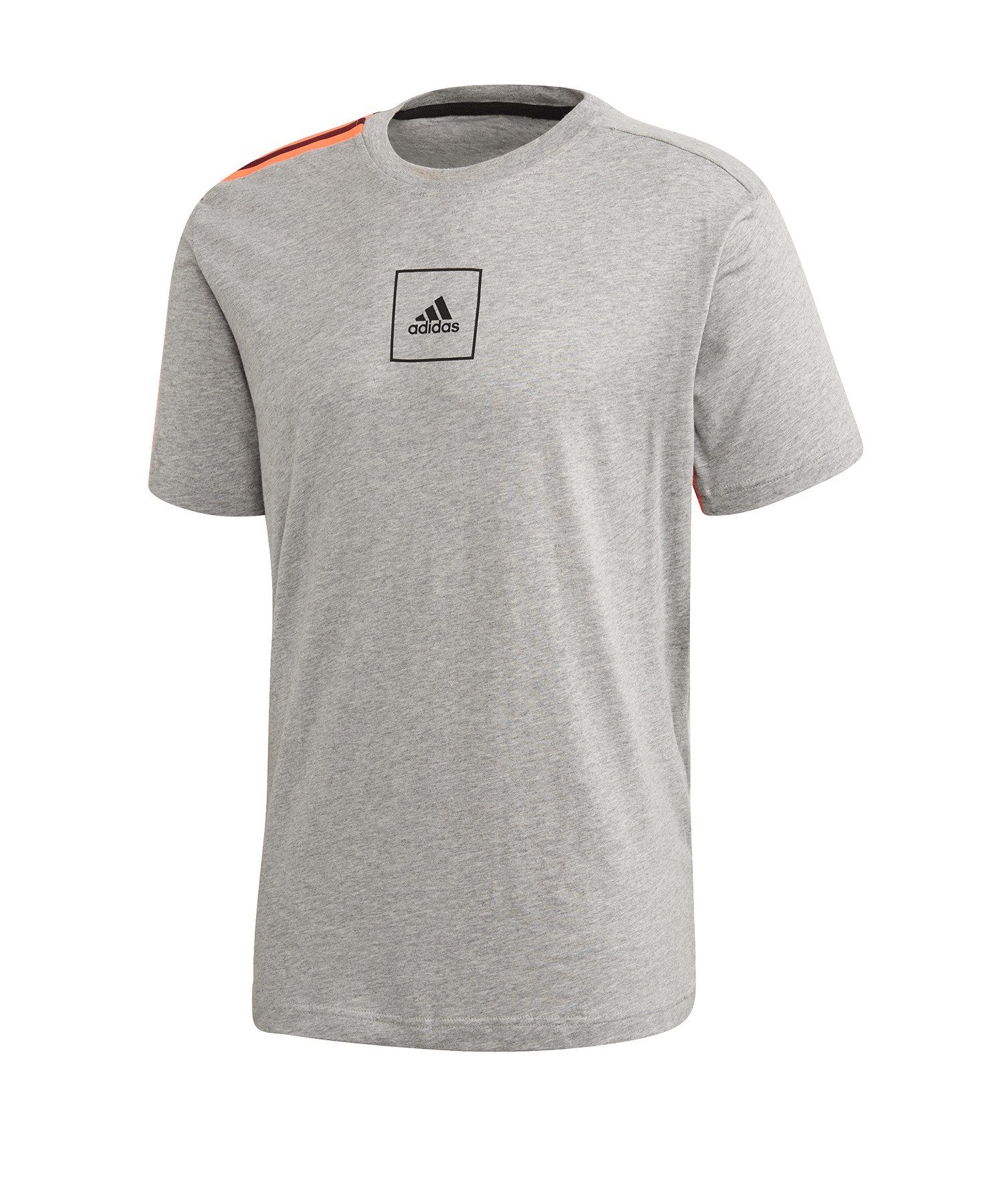 adidas Performance T-Shirt Tape 3 Stripes Tee T-Shirt default grau