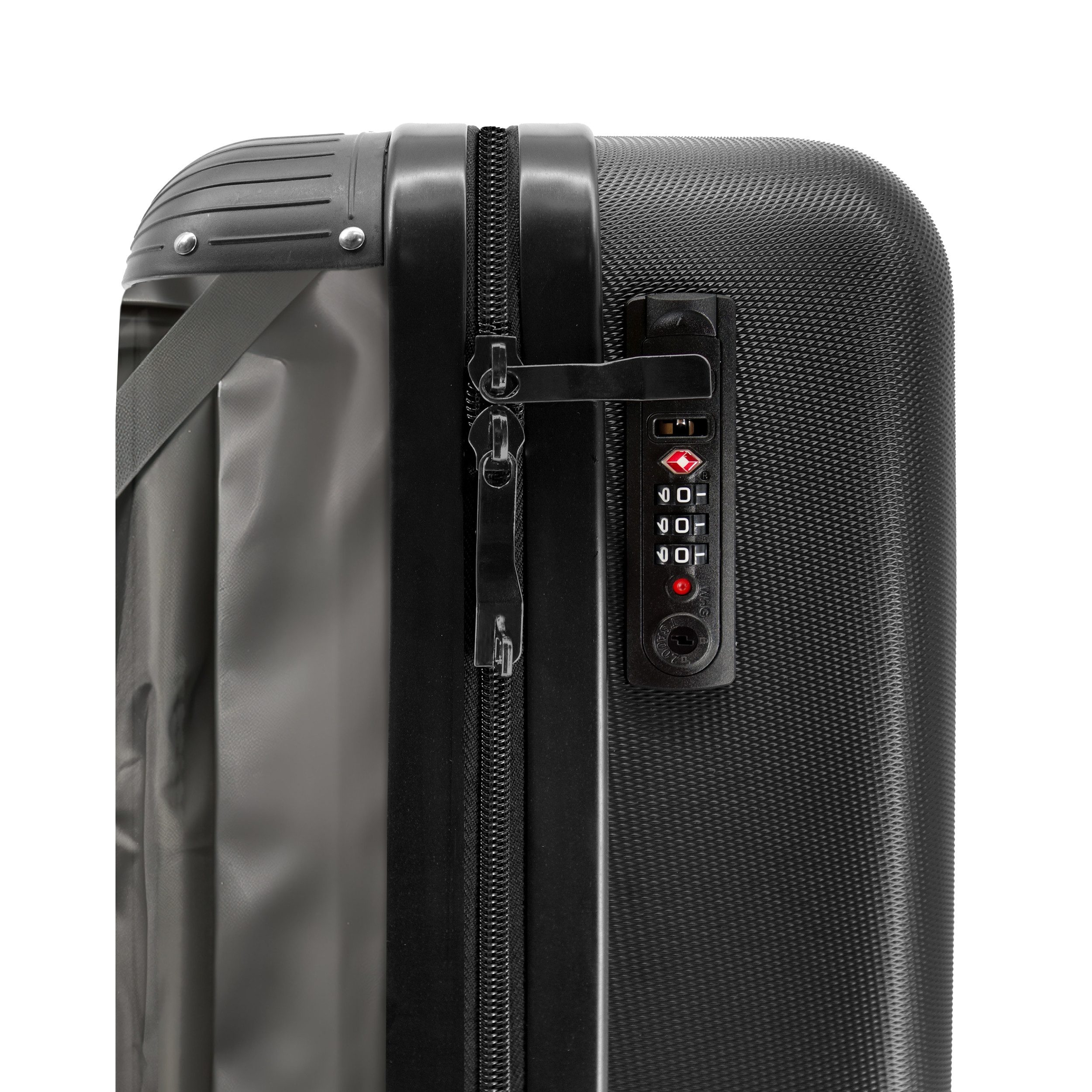 NoBoringSuitcases.com© Hartschalen-Trolley Der Pinguin ist mit von der Partie 55x35x20cm, Reisetasche mit Rollen, Koffer Handgepäck Flugzeug – Bild 5 von 5