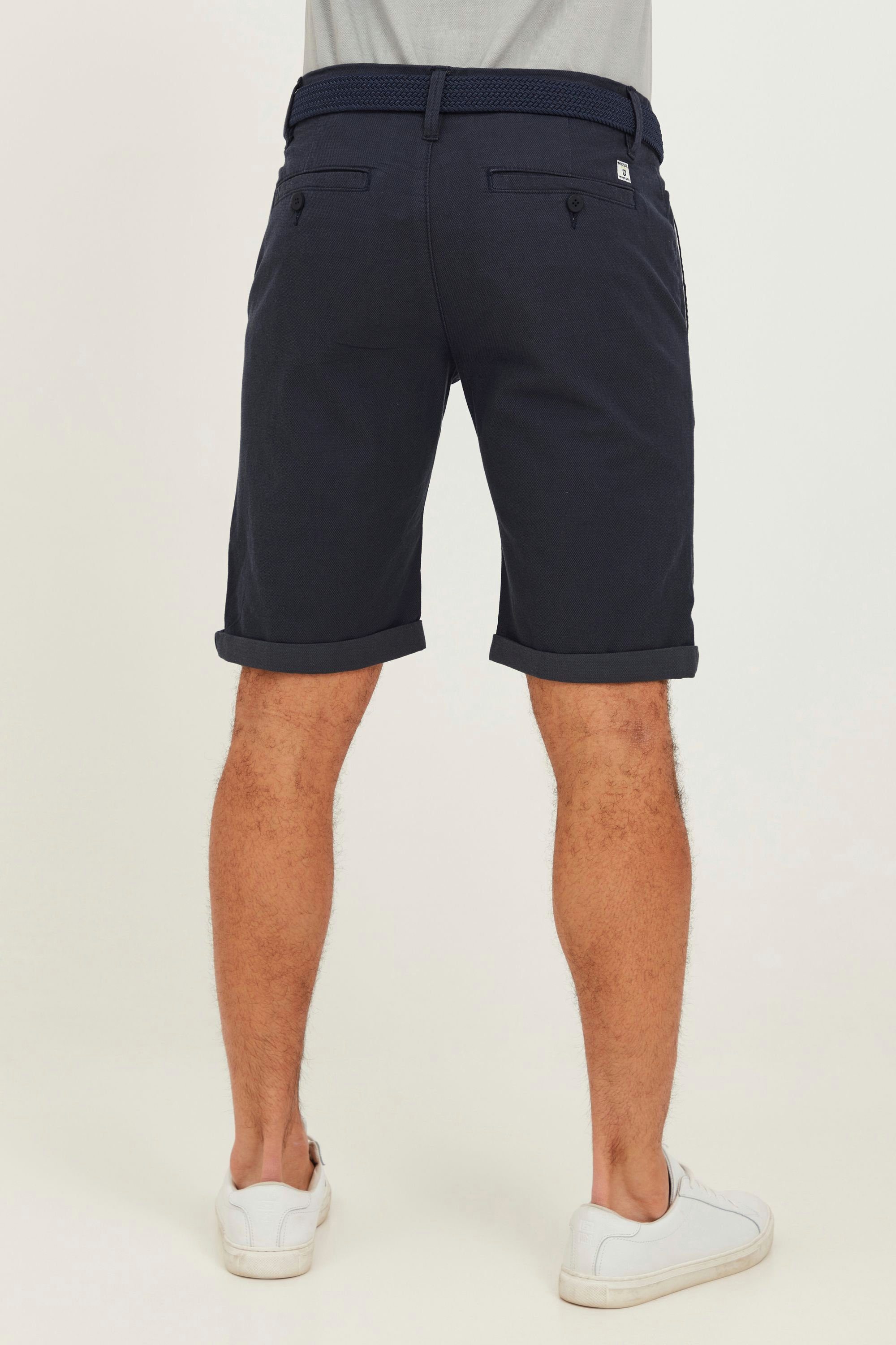 mit Chinoshorts (400) Indicode IDFigno Chinoshorts Gürtel Navy