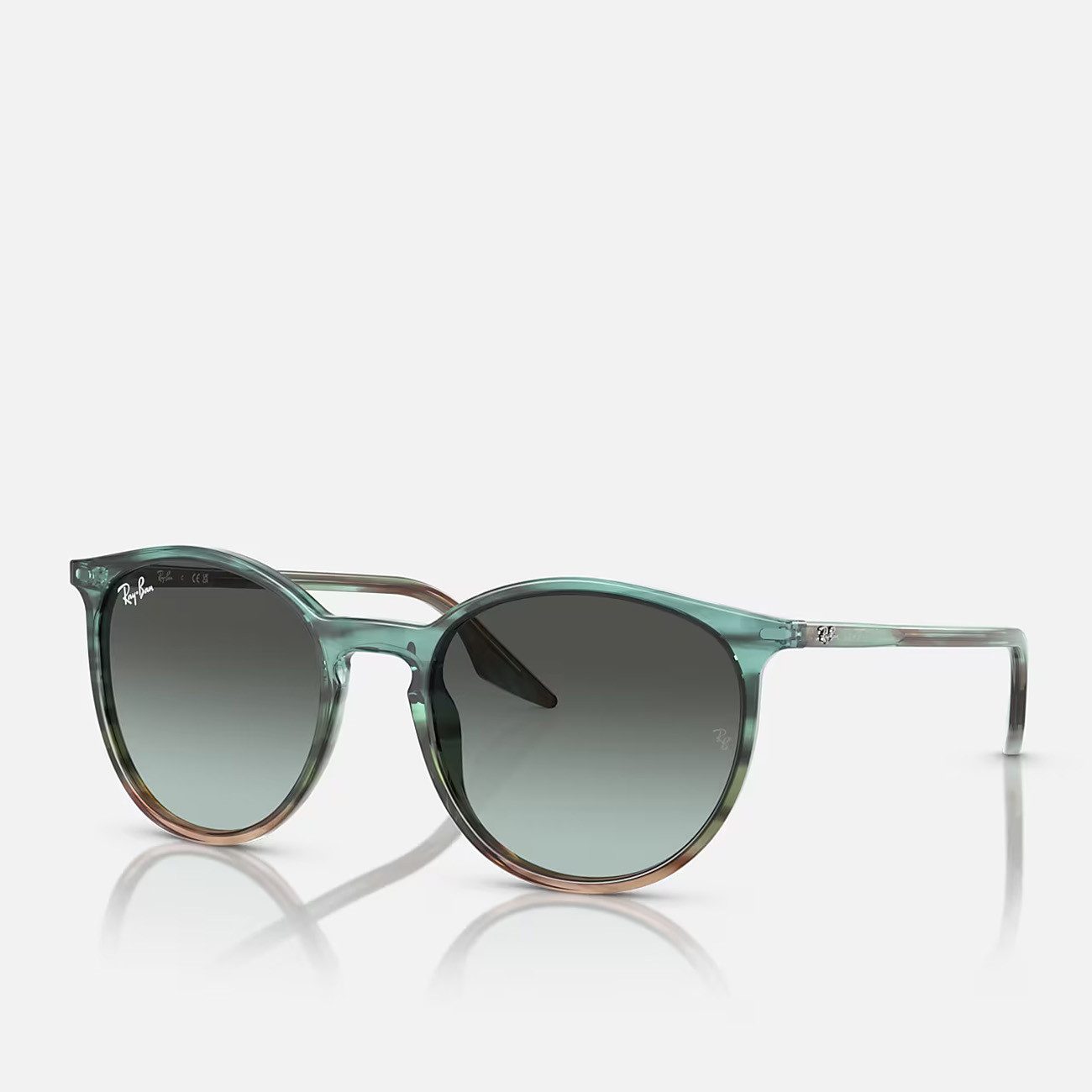 Ray-Ban Sonnenbrille Ray-Ban RB2204 Striped Blue Green Blue Vintage 54 mm