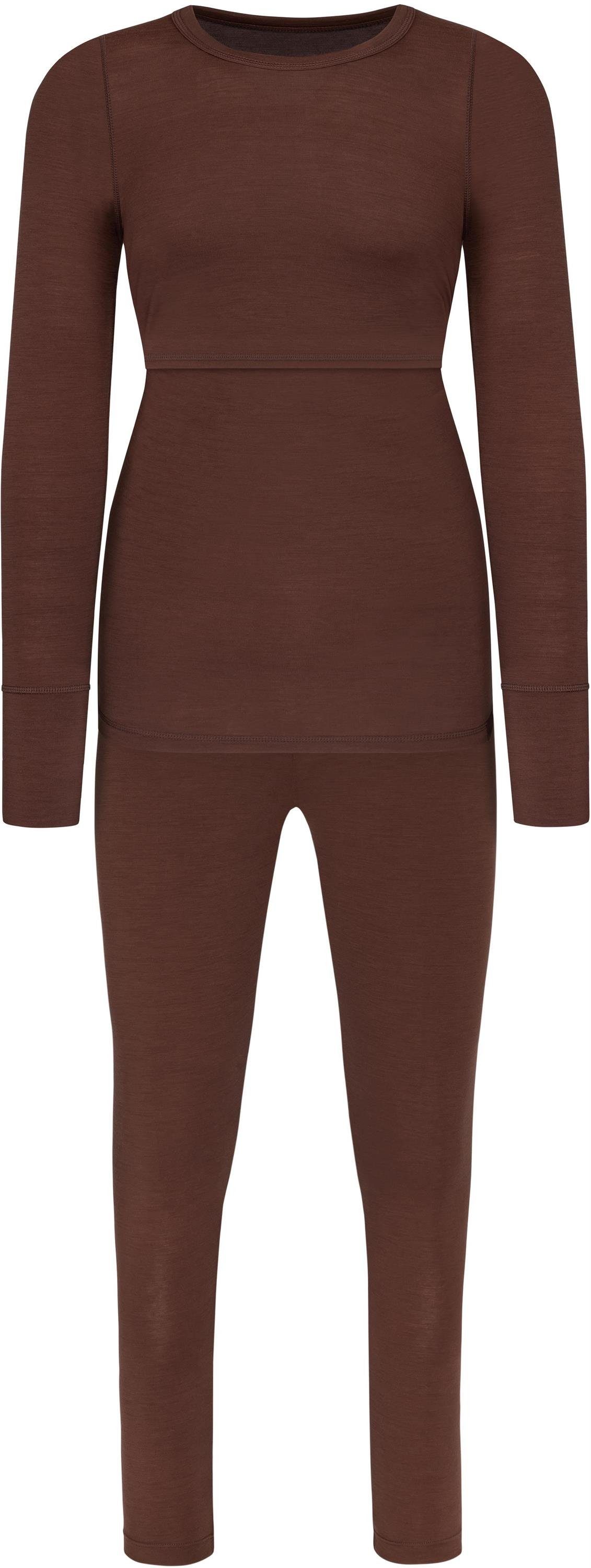 normani Umstandsleggings Merino Unterwäsche Umstandsmode Garnitur Set Umstandspullover und Umstandshose aus RWS Merinowolle