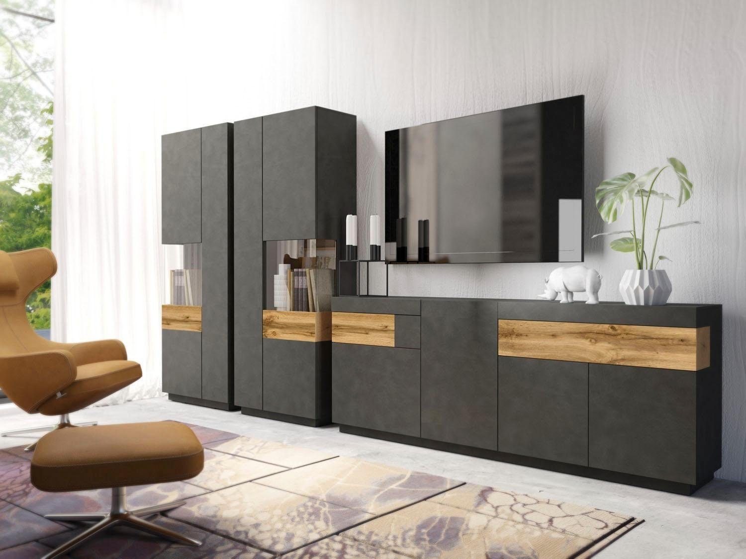 OTTO home Wohnwand SILKE, (Set, 3-St)