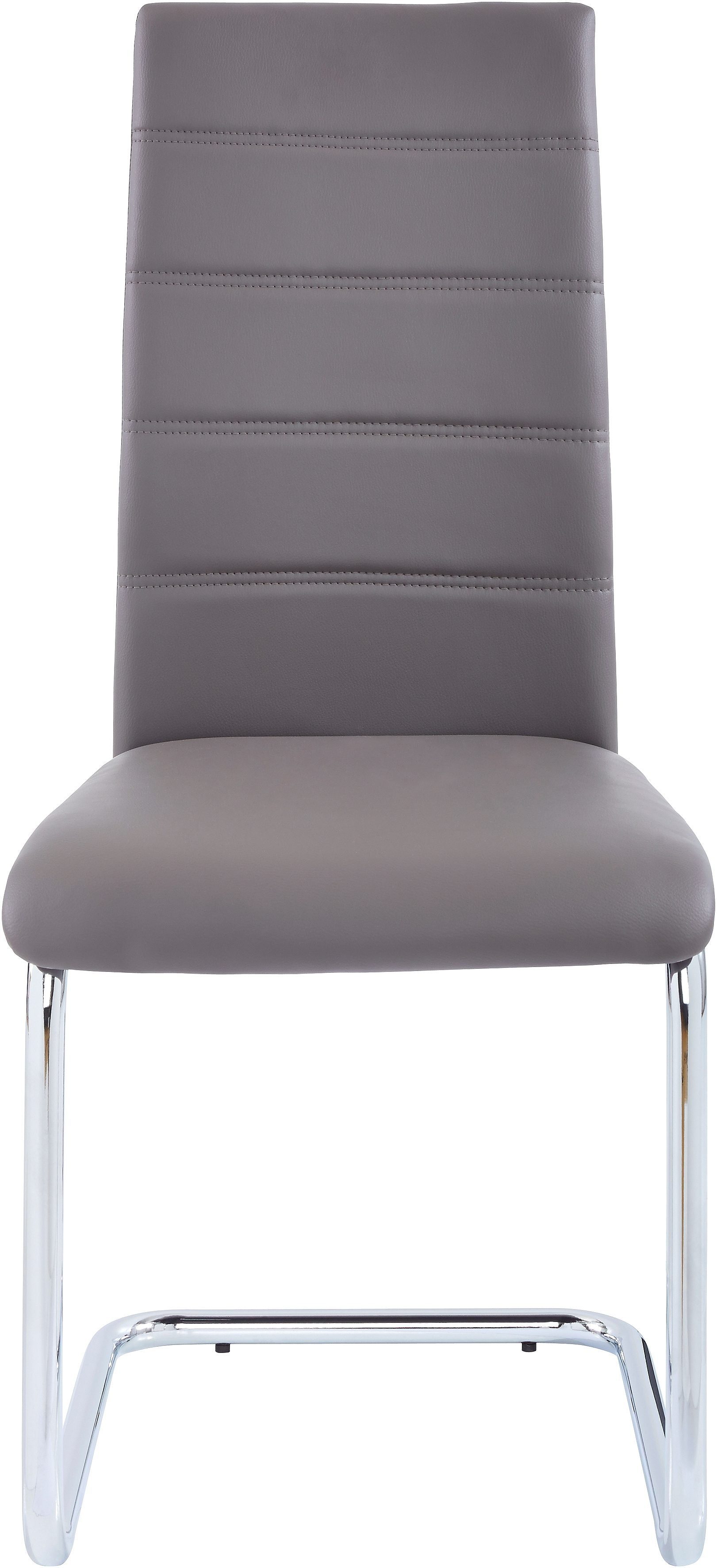 OTTO home Freischwinger Adora (Set, 2 St), (2 oder 4 Stück) Bezug in Kunstleder, verchromtes Metallgestell