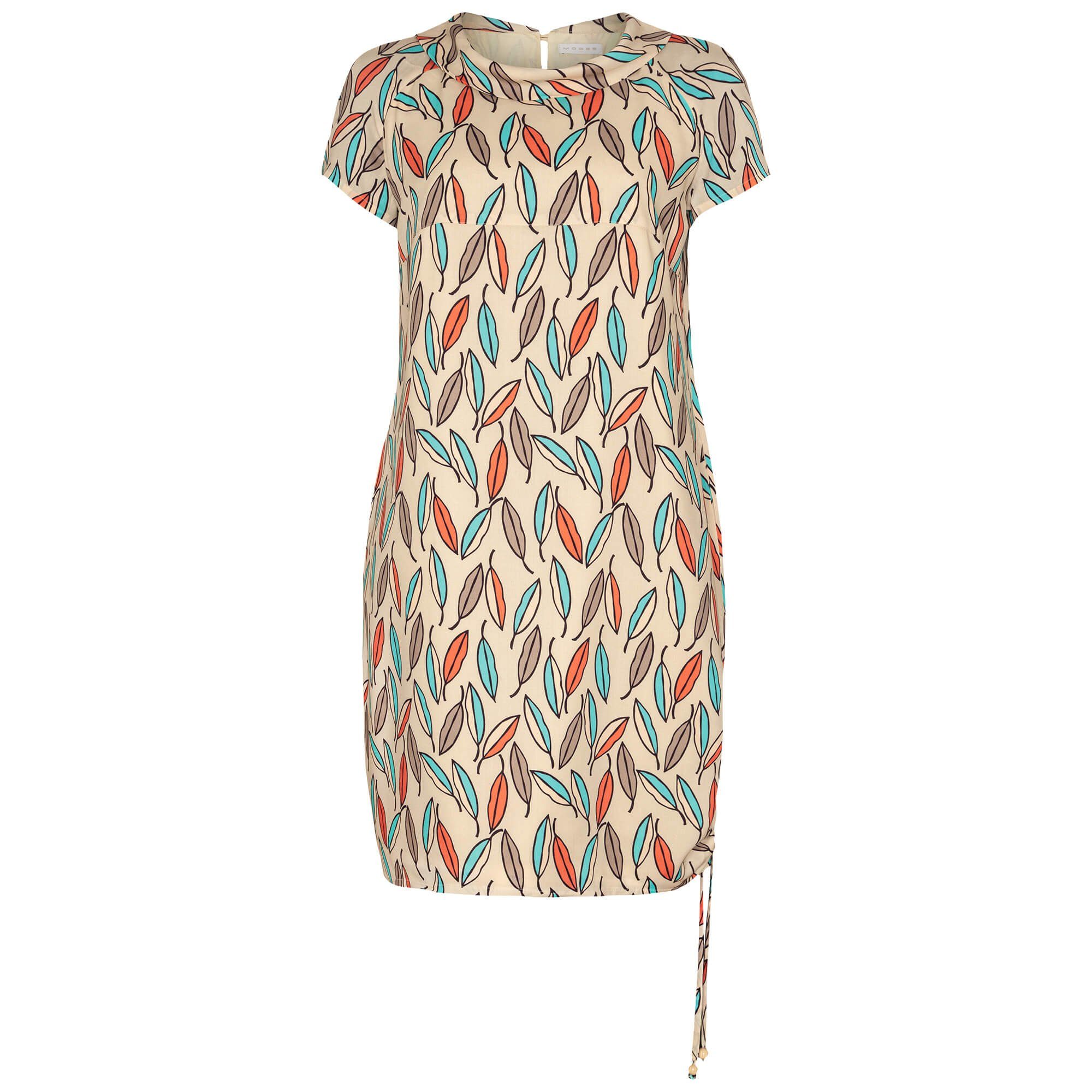 Sommerkleid leichter Damenkleid MODEE Viskose-Qualität >>Blätterdruck<< in