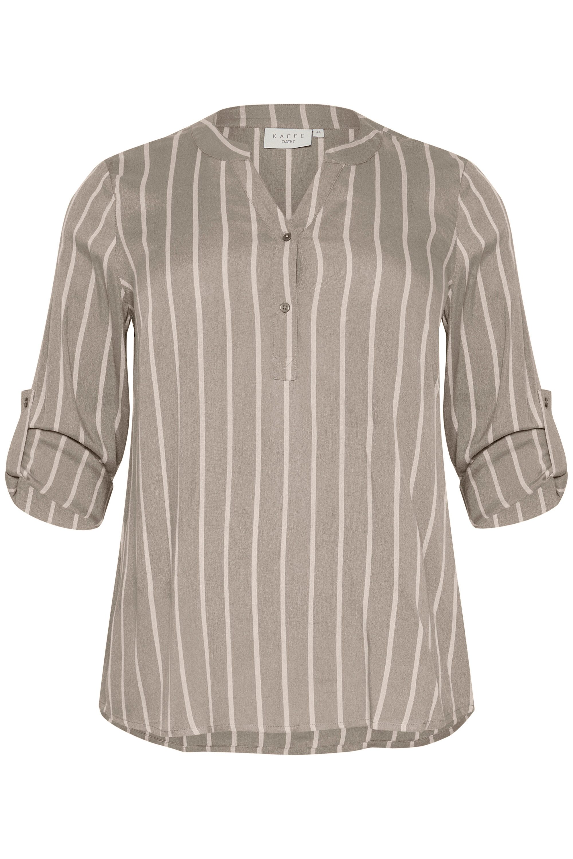 KAFFE Curve Langarmbluse Langarm-Bluse KCsida Große günstig online kaufen