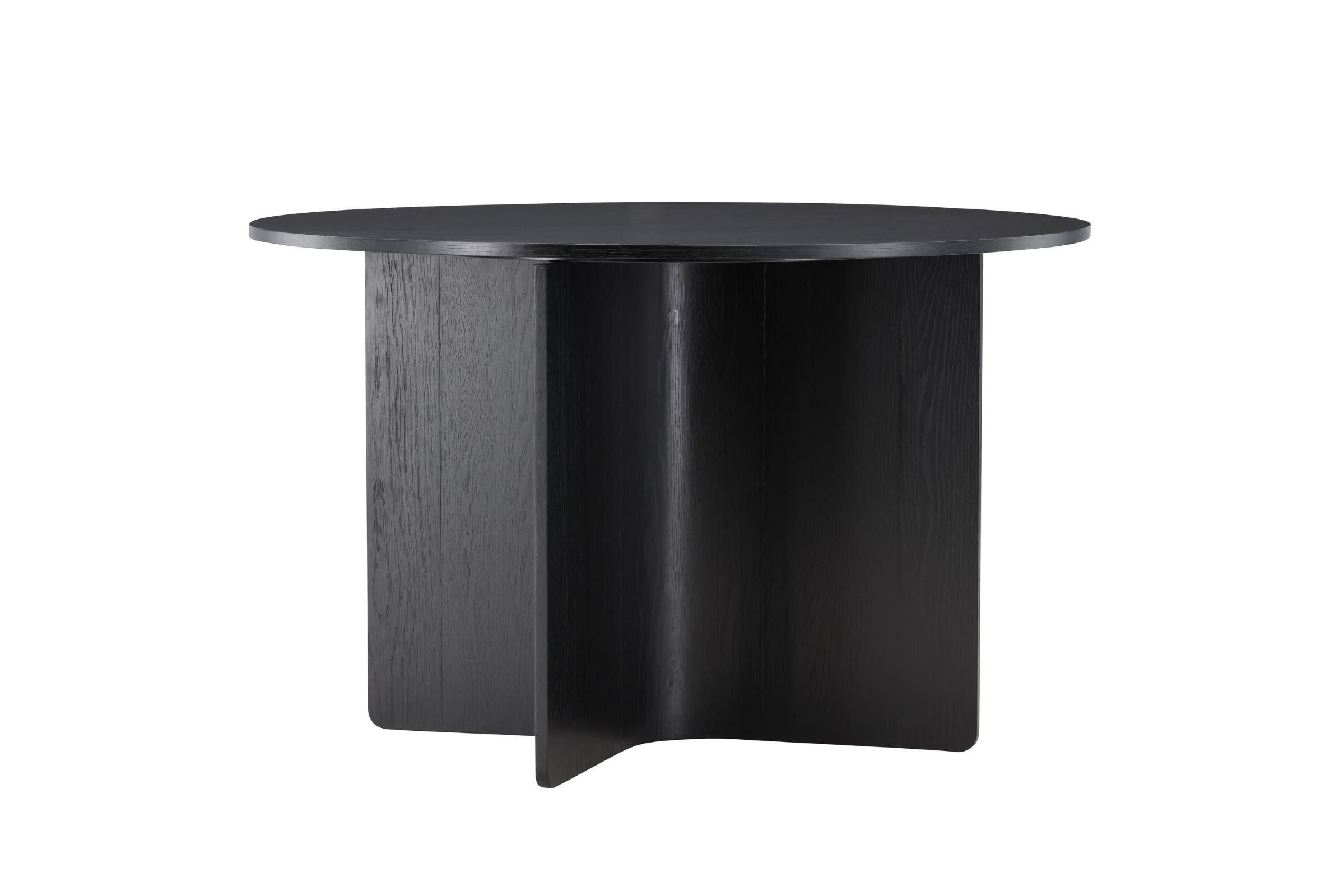 Venture Home Esstisch Tyresö Esstisch Ø120 cm schwarz. (1-St)