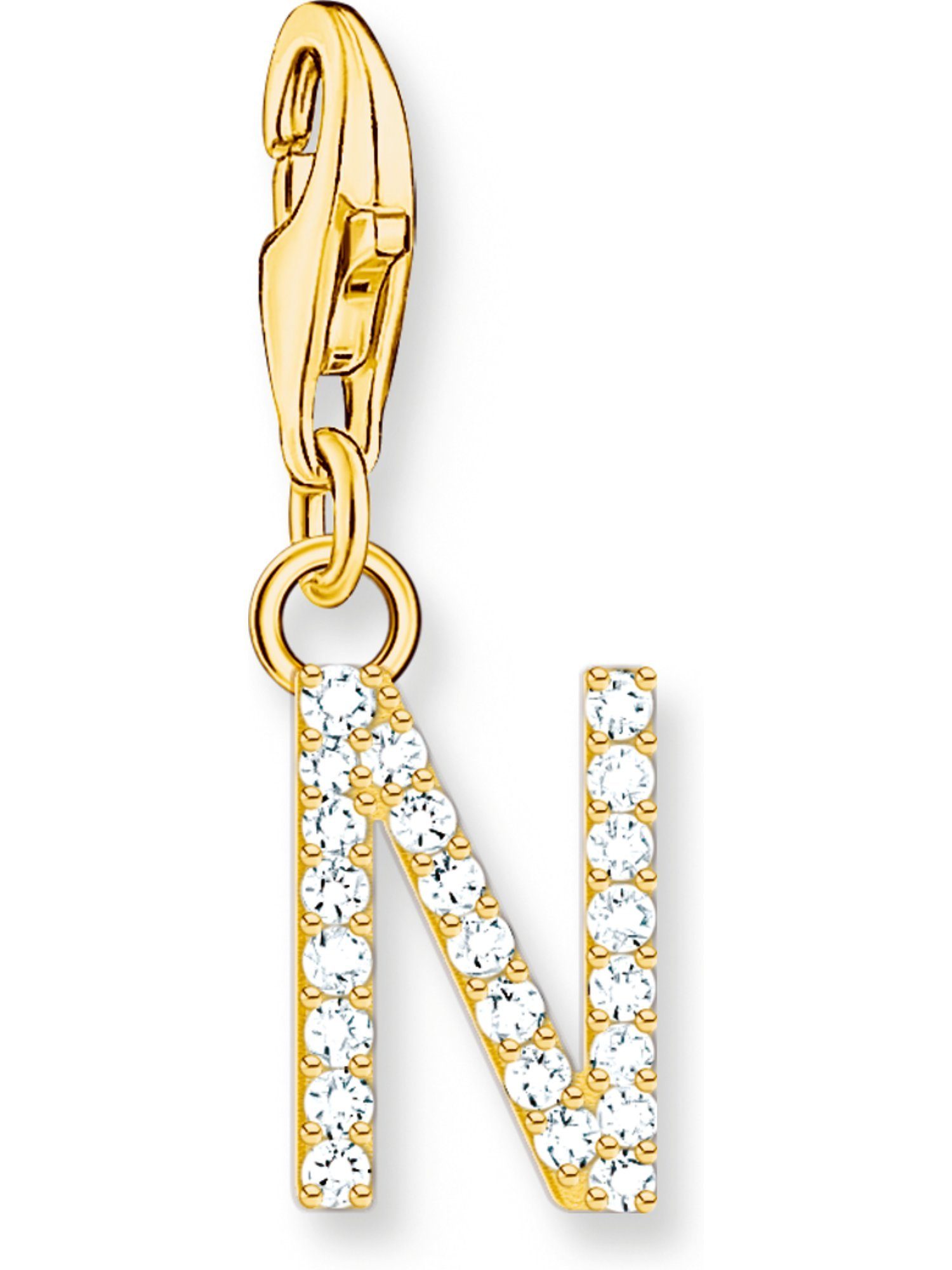 Kettenanhänger Thomas Sabo Damen-Charm 925er Silber Zirkonia
