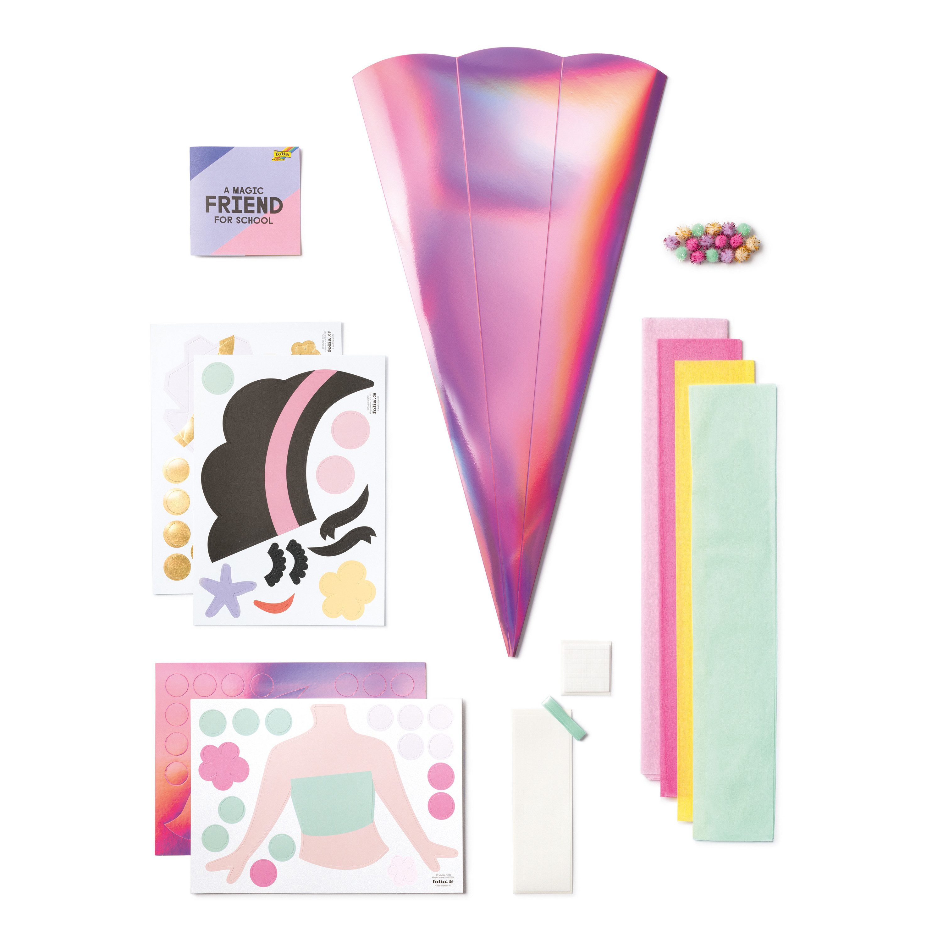 Folia Schultüte Bastelset, 68cm