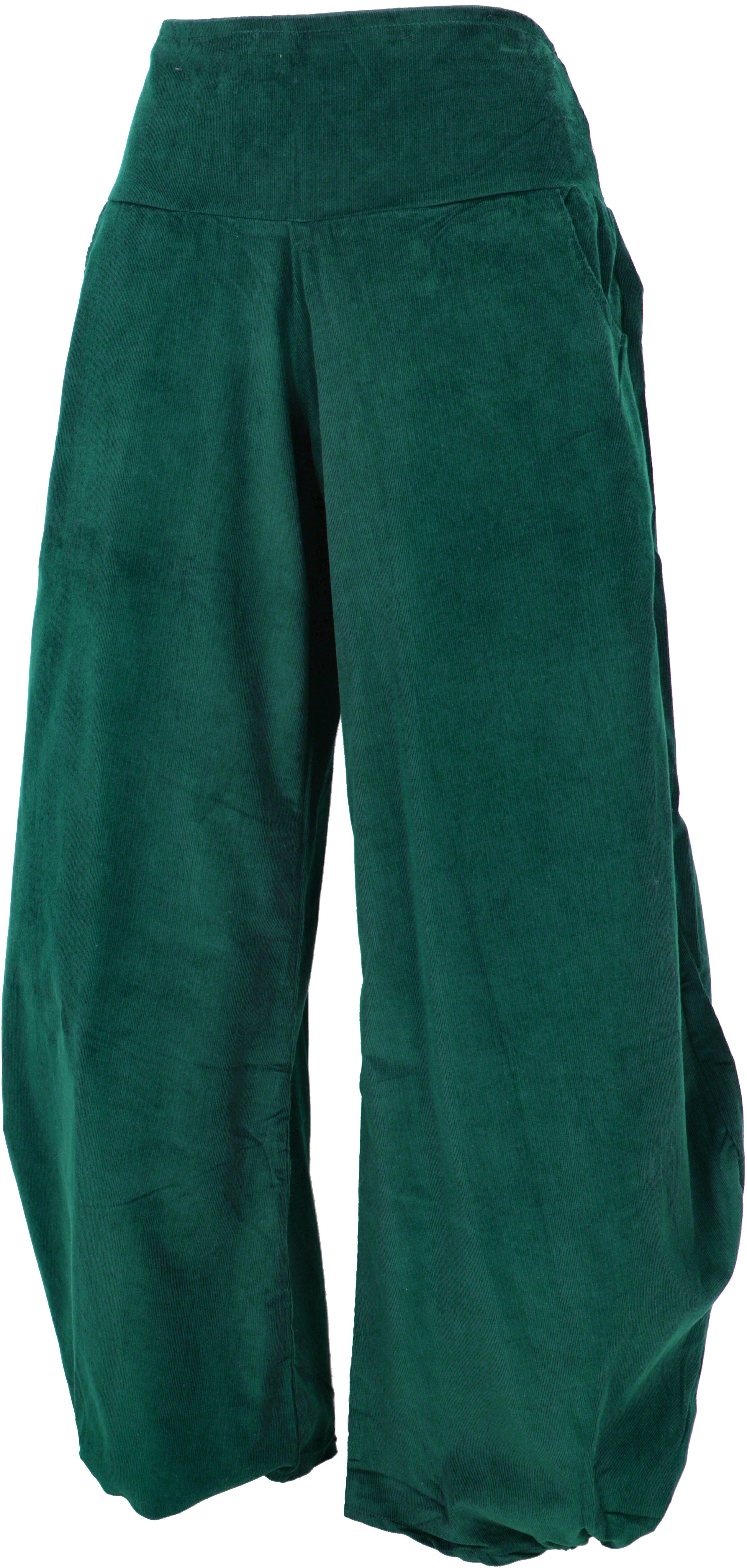 Guru-Shop Relaxhose Weite Cord Pluderhose, Feincord günstig online kaufen