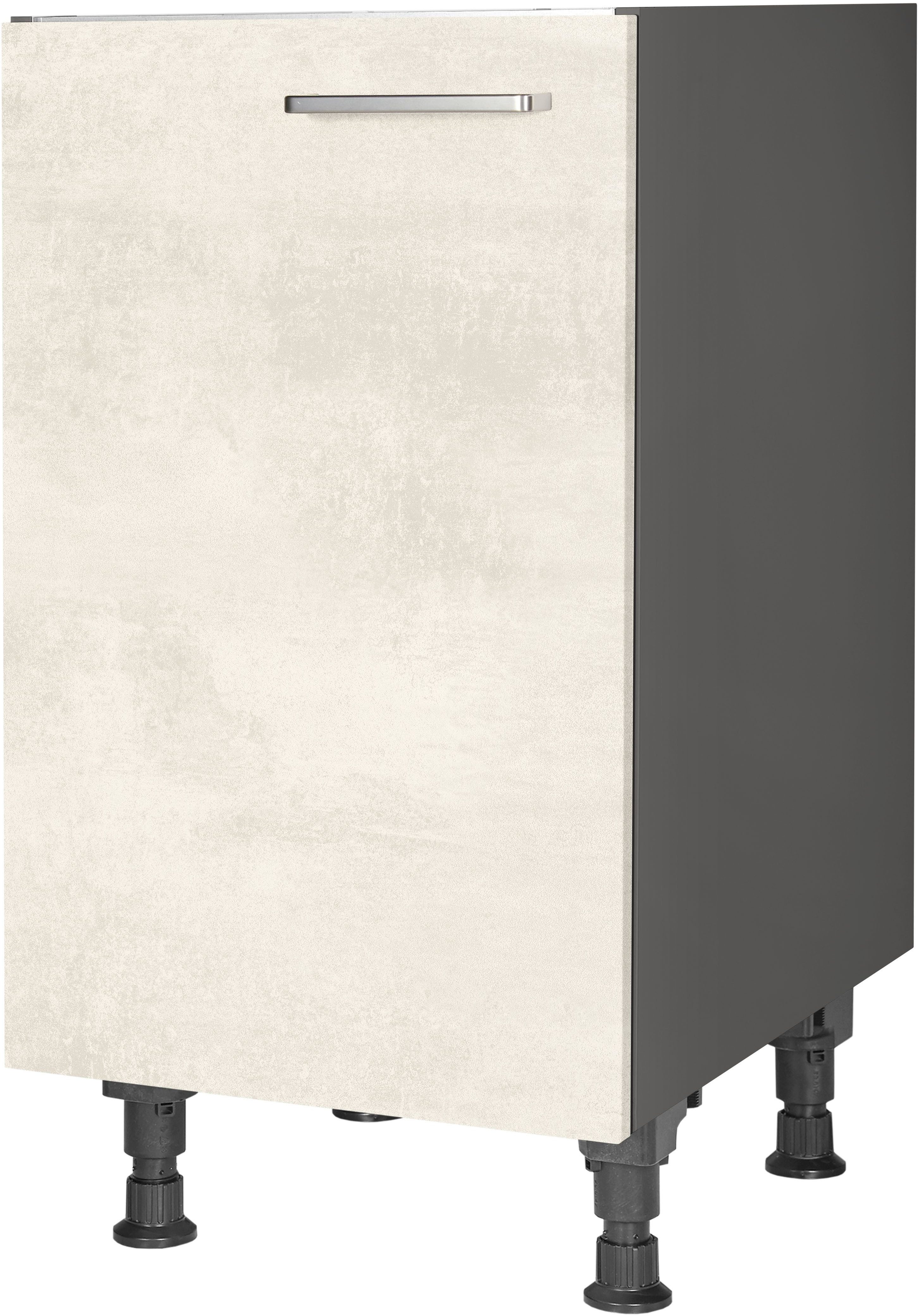 nobilia® Spülenschrank "Riva", Ausrichtung wählbar, vormontiert, in den Breiten 45 und 60 cm, mit höhenverstellbaren Sockelfüßen