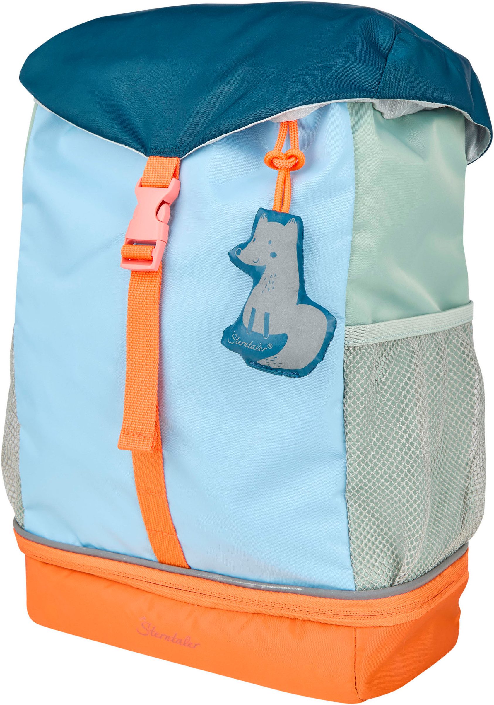 Sterntaler® Kinderrucksack Waldtiere blau, Bodenfach mit Kühlfunktion