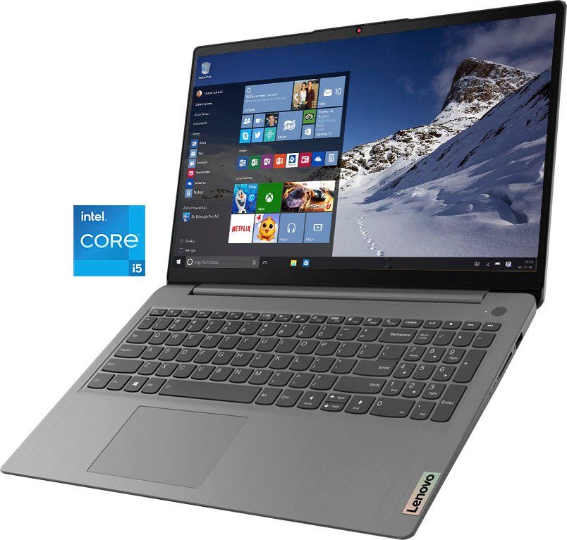 Lenovo IdeaPad 3 15ITL6 Notebook (39,62 cm/15,6 Zoll, Intel Core i5 1135G7, Iris  Xe Graphics, 512 GB SSD), Intel Core i5-1135G7 2,4 GHz (bis zu 4,2 GHz)