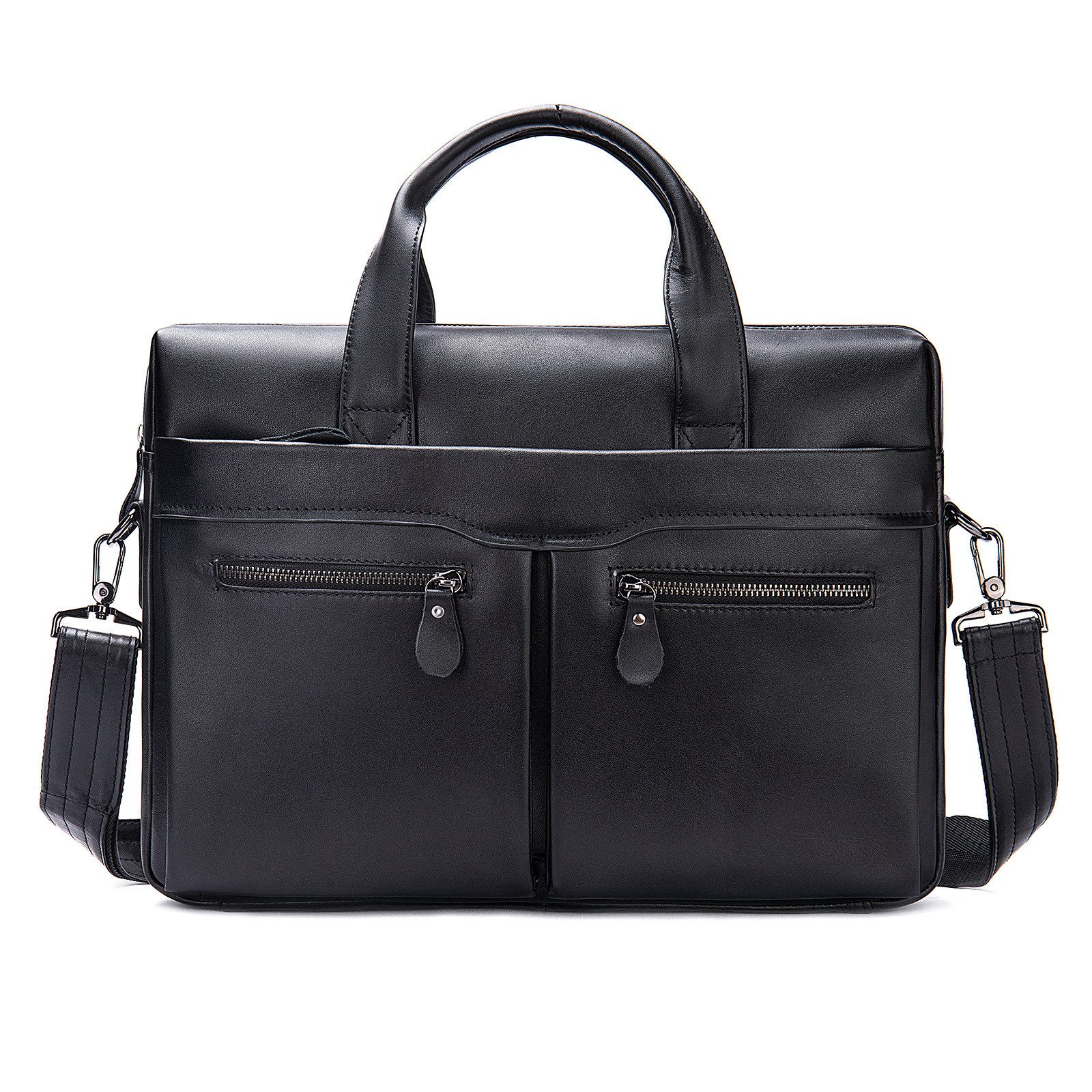 YUBRO-STUDIO Aktentasche Echtes Leder Herren Laptop günstig online kaufen