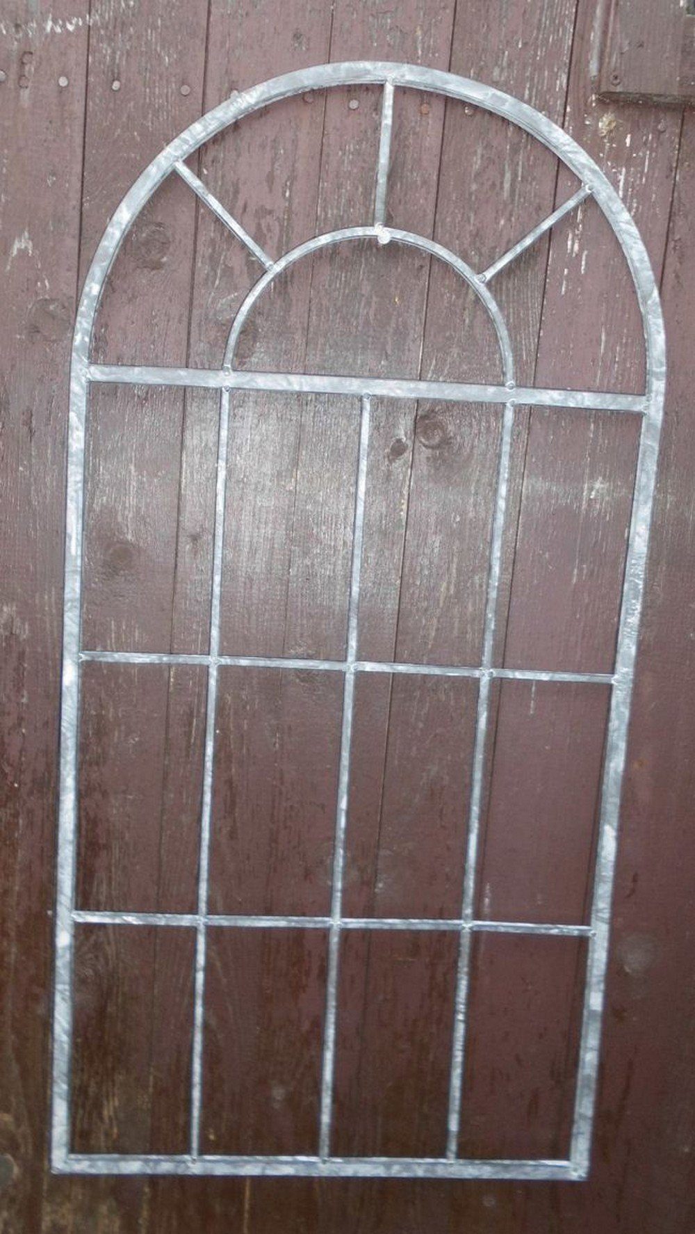 Deko-Impression Wanddekoobjekt Deko-Fenster Sprossenfenster Dekorahmen Bilderrahmen Eisen grau 87cm (1 St) – Bild 4 von 4
