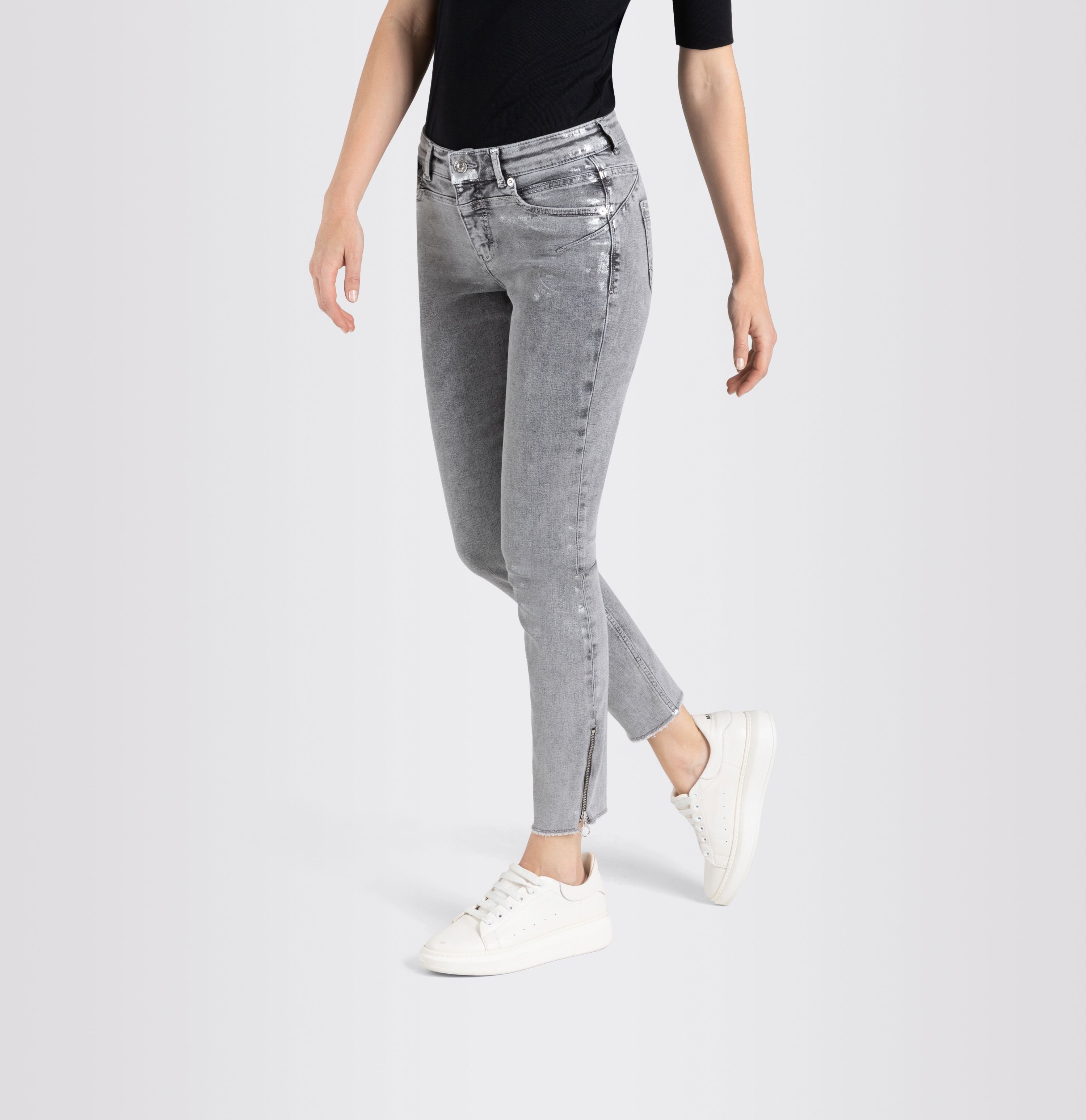 MAC grau 5-Pocket-Jeans