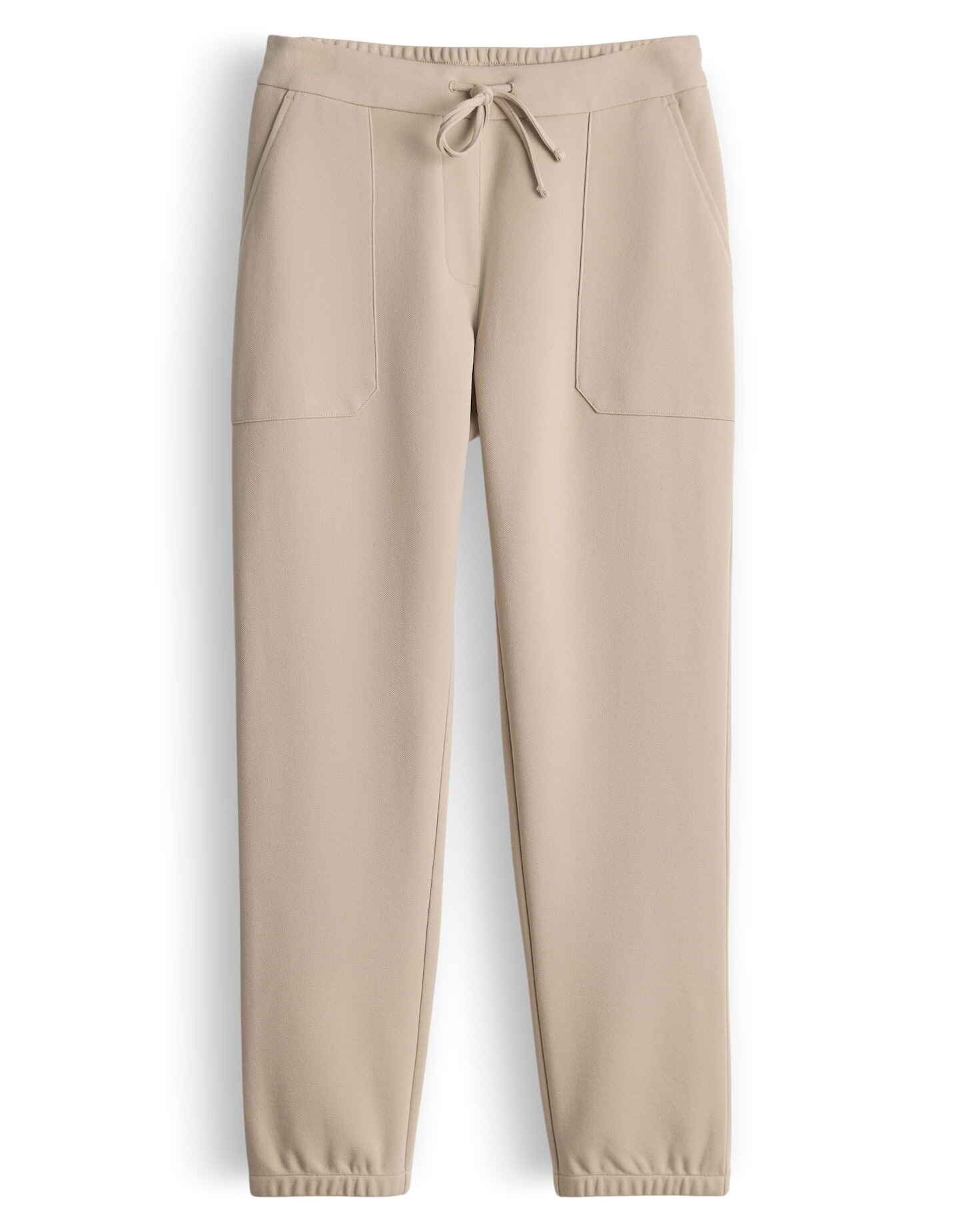 OPUS Stoffhose ERSIMA aus BCI Cotton Mix Schmal zulaufendes Bein, eckige Taschen, Gummibund, Kordel zum Binden
