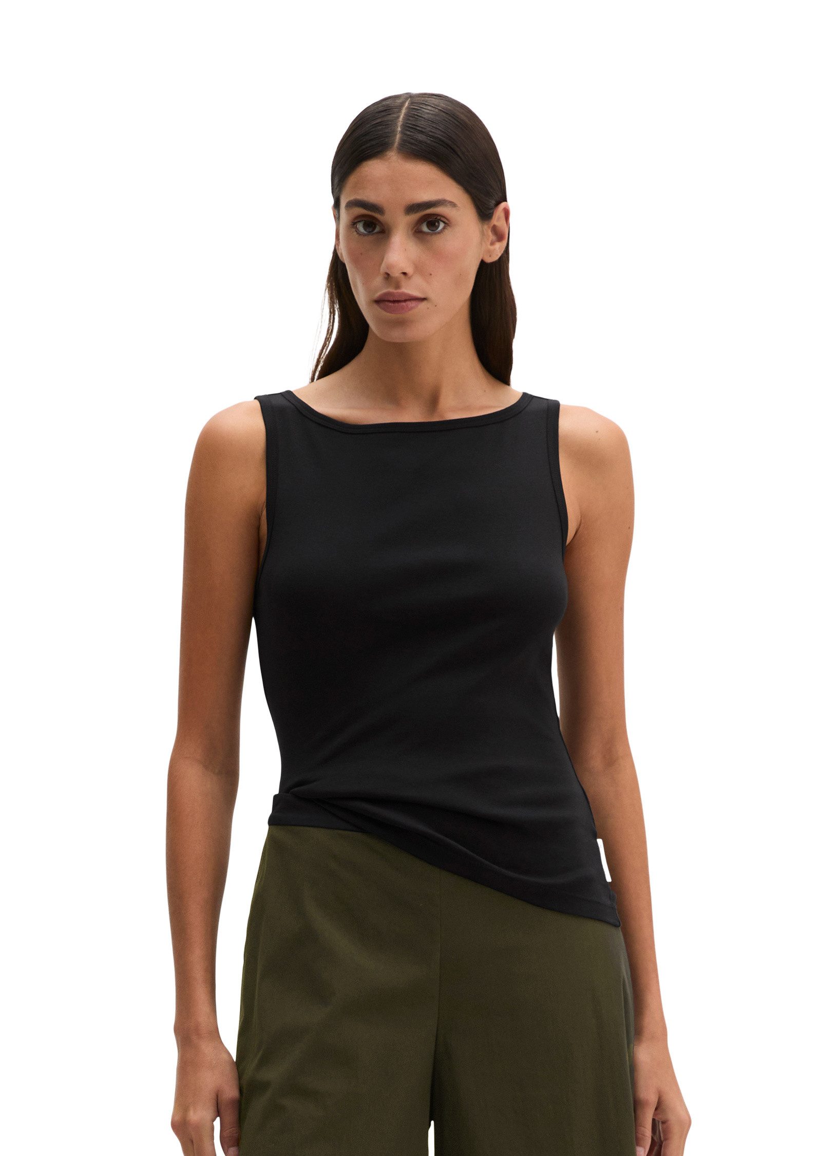 Marc O'Polo T-Shirt aus Organic-Cotton-Rib-Jersey