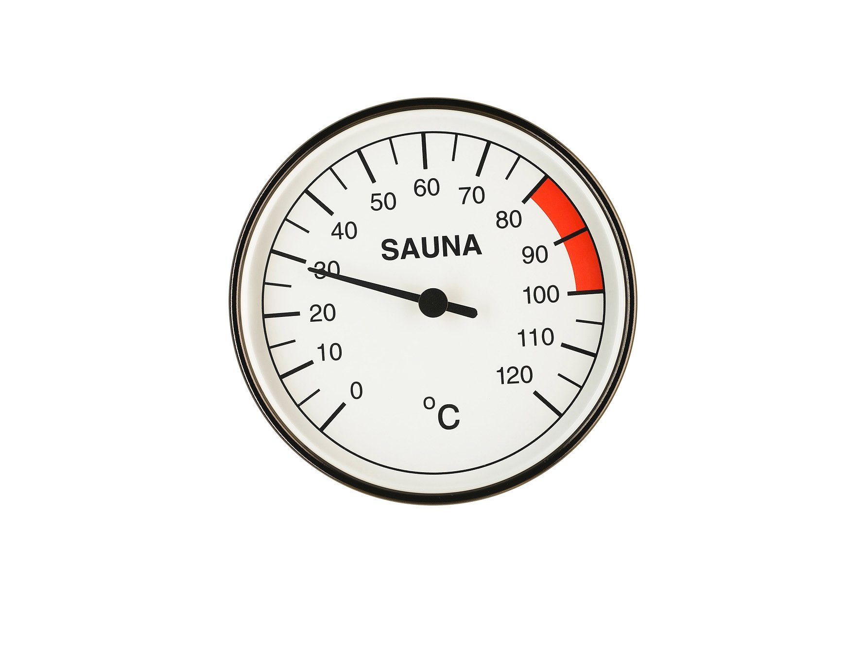 Wellnessmax Sauna-Sanduhr Thermometer 100 mm