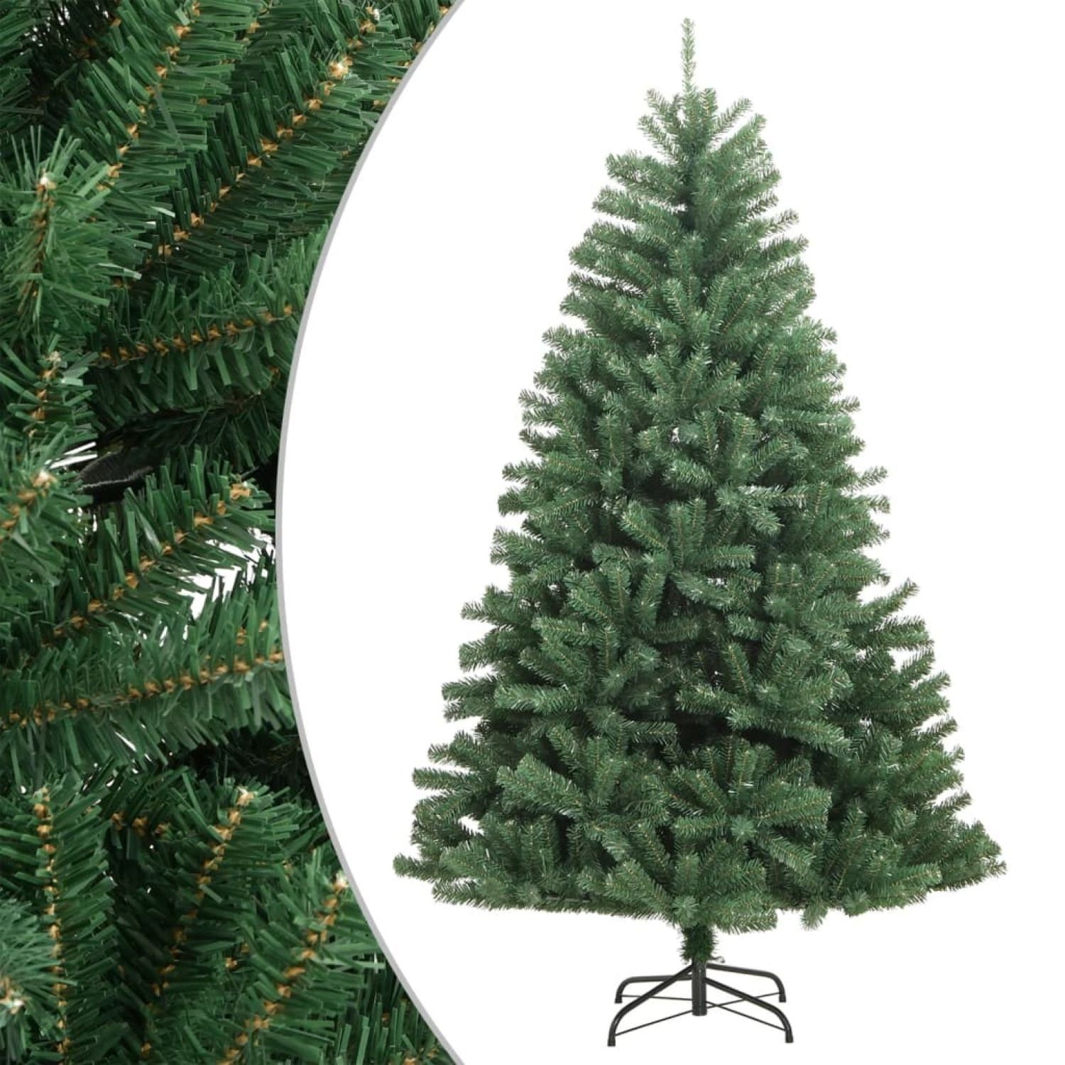 vidaXL Künstlicher Weihnachtsbaum mit Klapp-Weihnachtsbaum Nordmanntanne Ständer