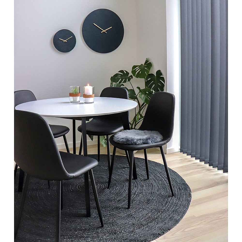 House Nordic Polsterstuhl Stockholm (2er-Set), (2er-Set) in Schwarz - 47x88 günstig online kaufen