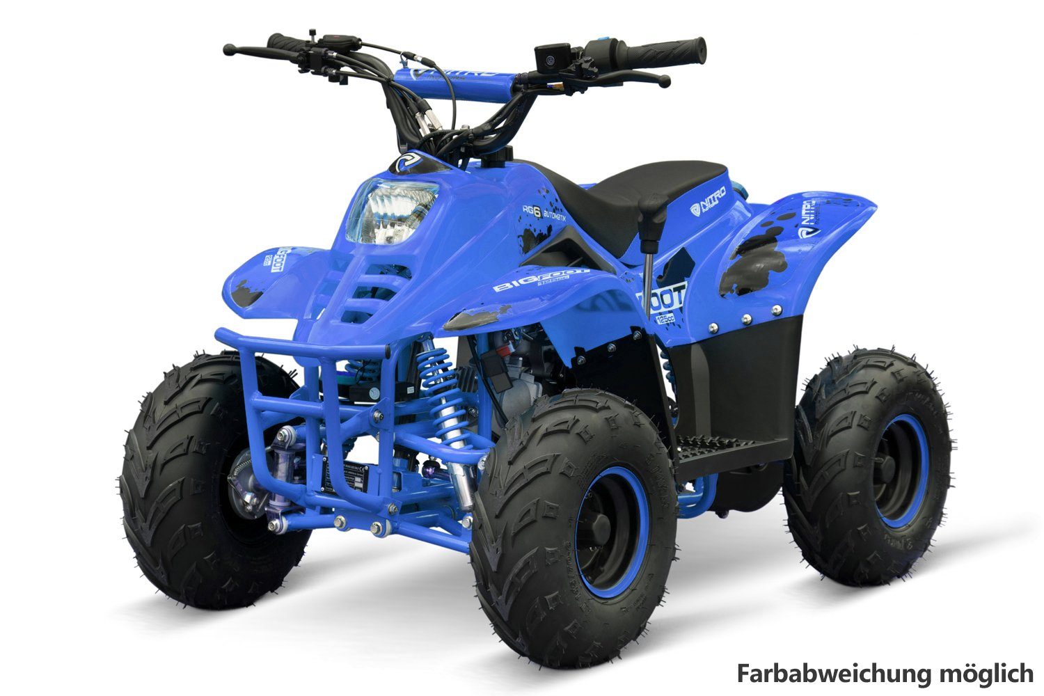 Elektro-Kinderquad + RG Smarty 6" 125cc Blau Automatik Light BIGFOOT