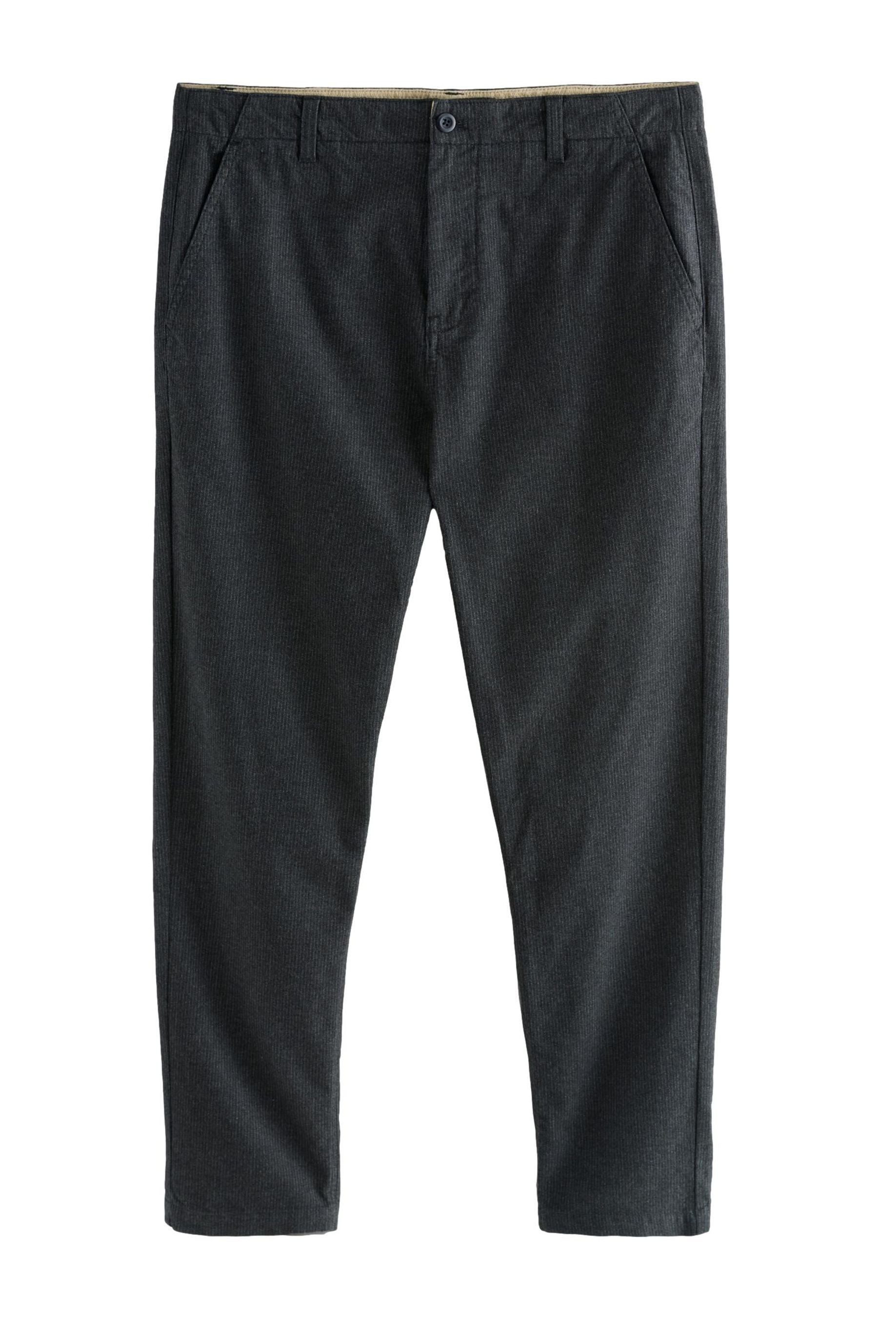 Stoffhose Gestreifte Hose mit hohem Baumwollanteil