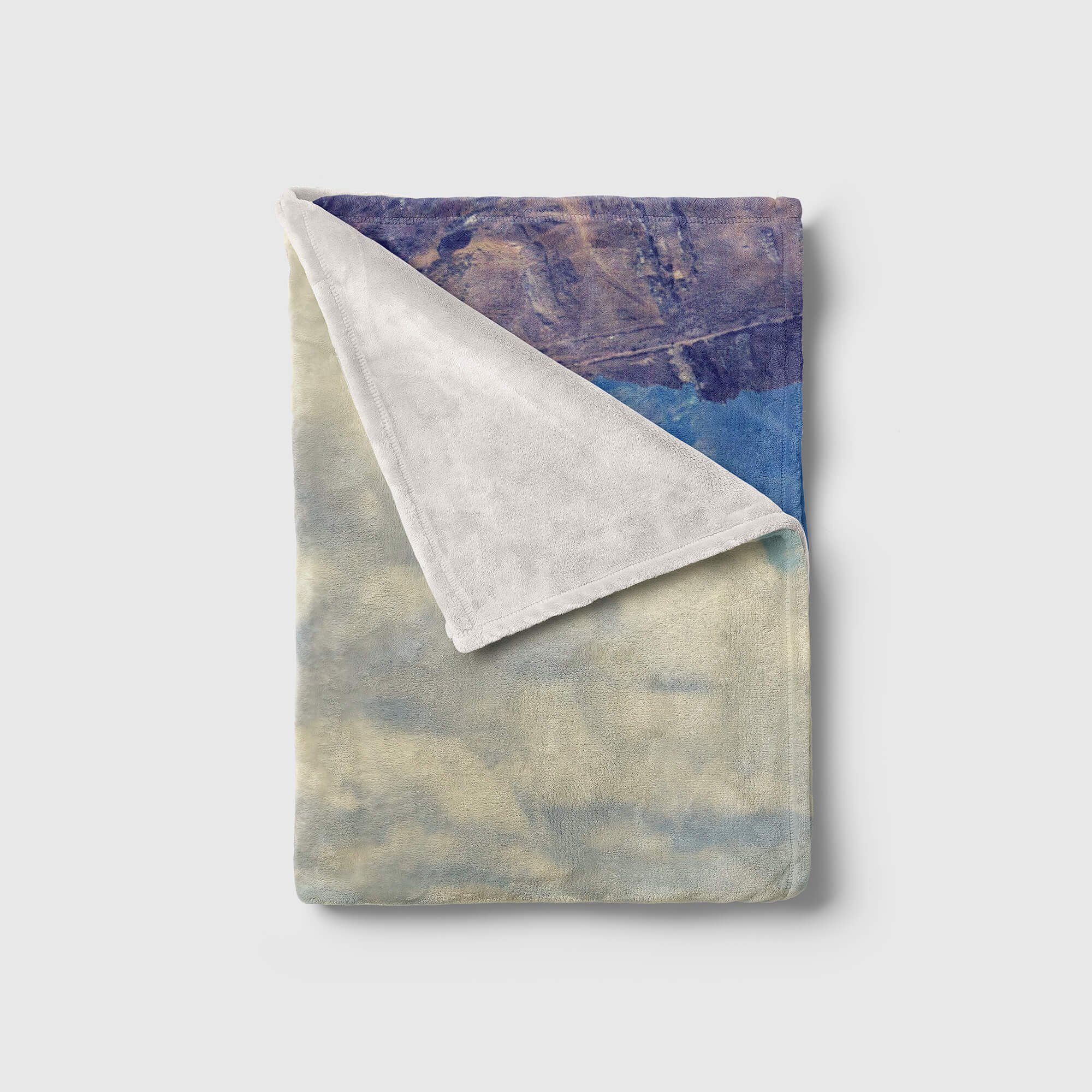 Berge mit Himmel, Handtücher Horizont Kuscheldecke Handtuch Wolken Art Baumwolle-Polyester-Mix (1-St), Saunatuch Sinus Handtuch Fotomotiv Strandhandtuch