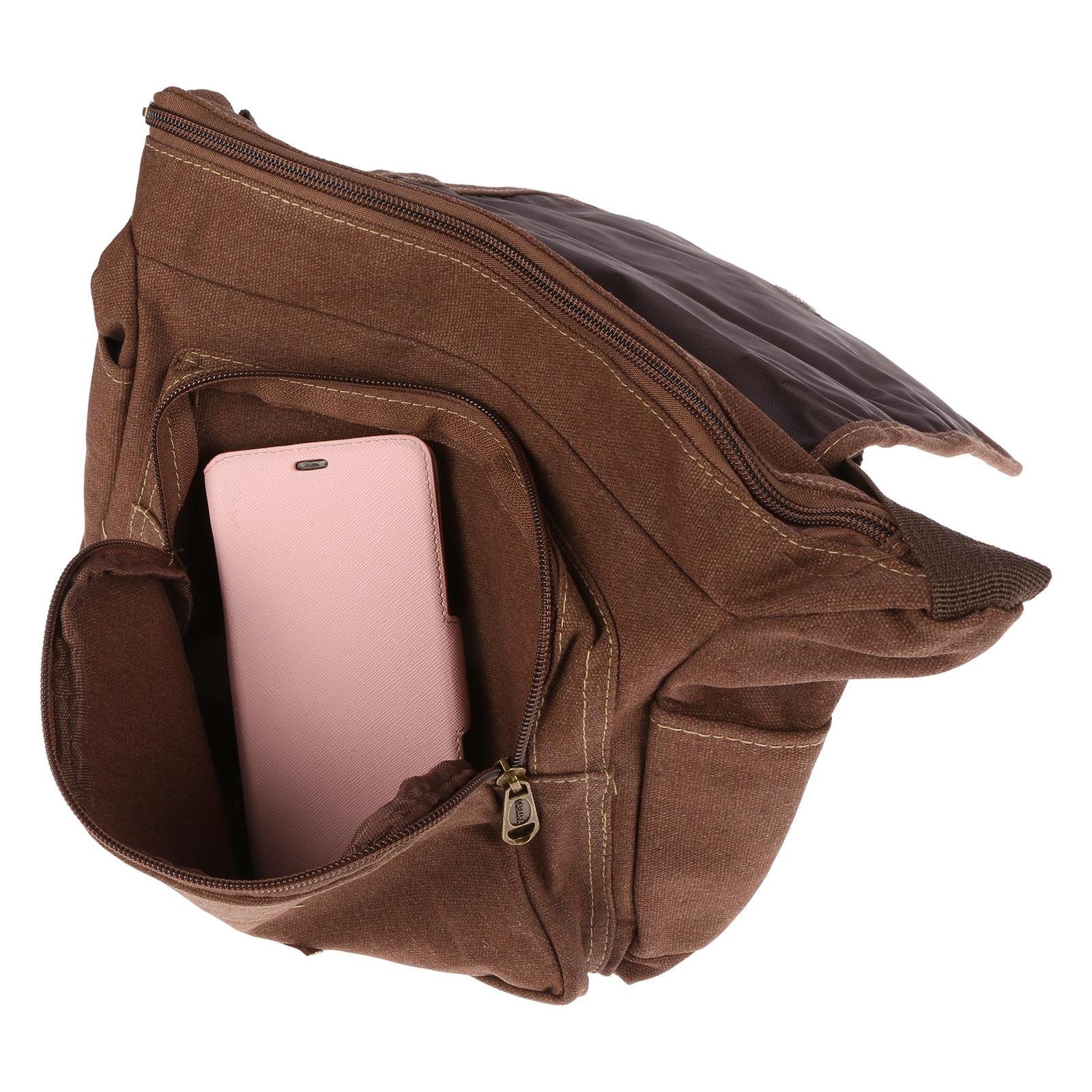 Christian Wippermann Umhängetasche Damen Tasche Schultertasche Umhängetasche aus Canvas, inversch. Farben
