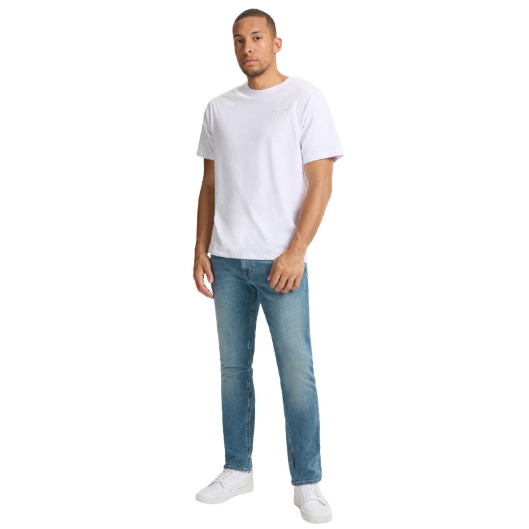 CROSS JEANS® Regular-fit-Jeans Dylan E195-159 Mid Blue 5-Pocket Style