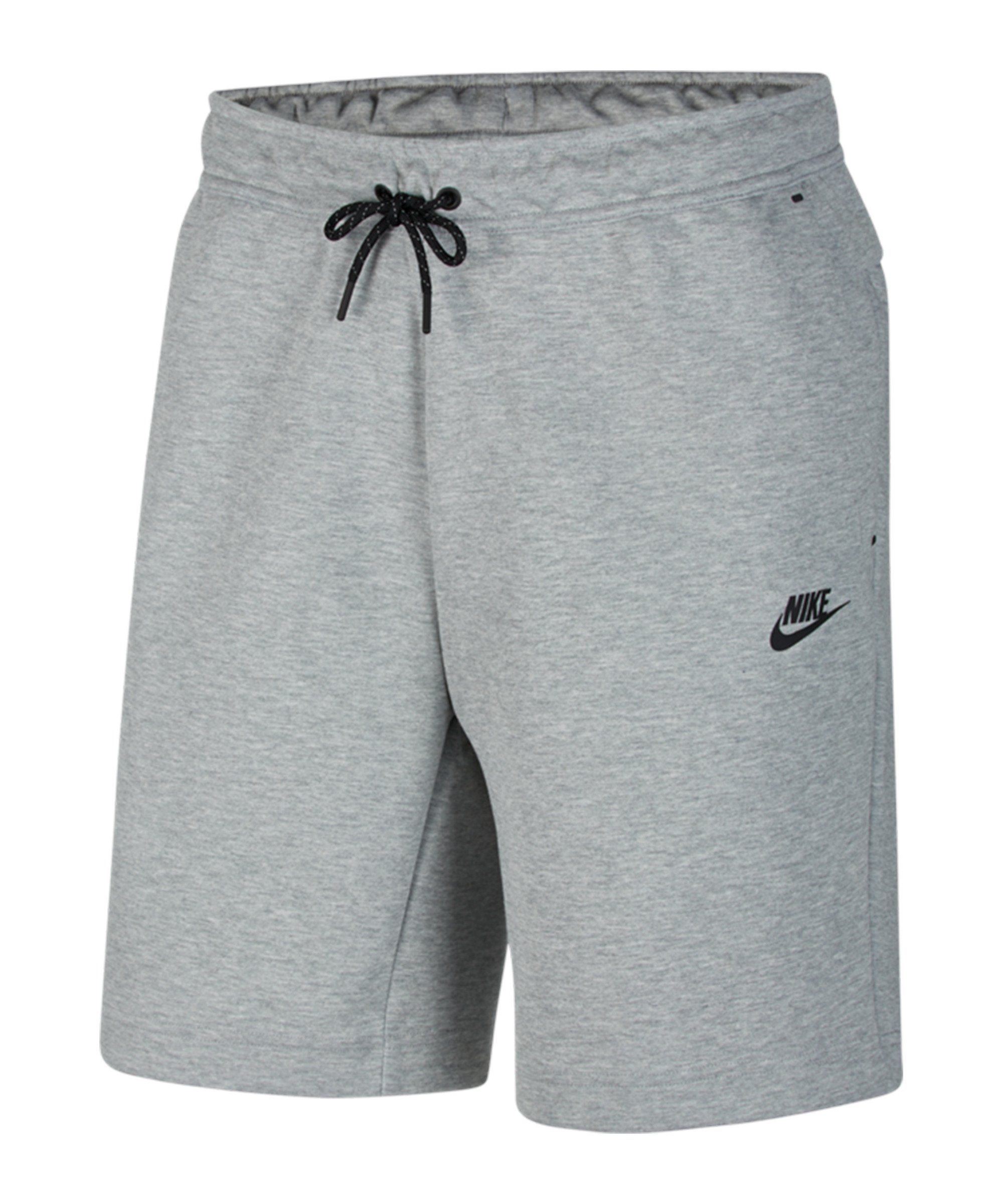 Nike Sportswear Jogginghose Tech Fleece Short grauschwarz