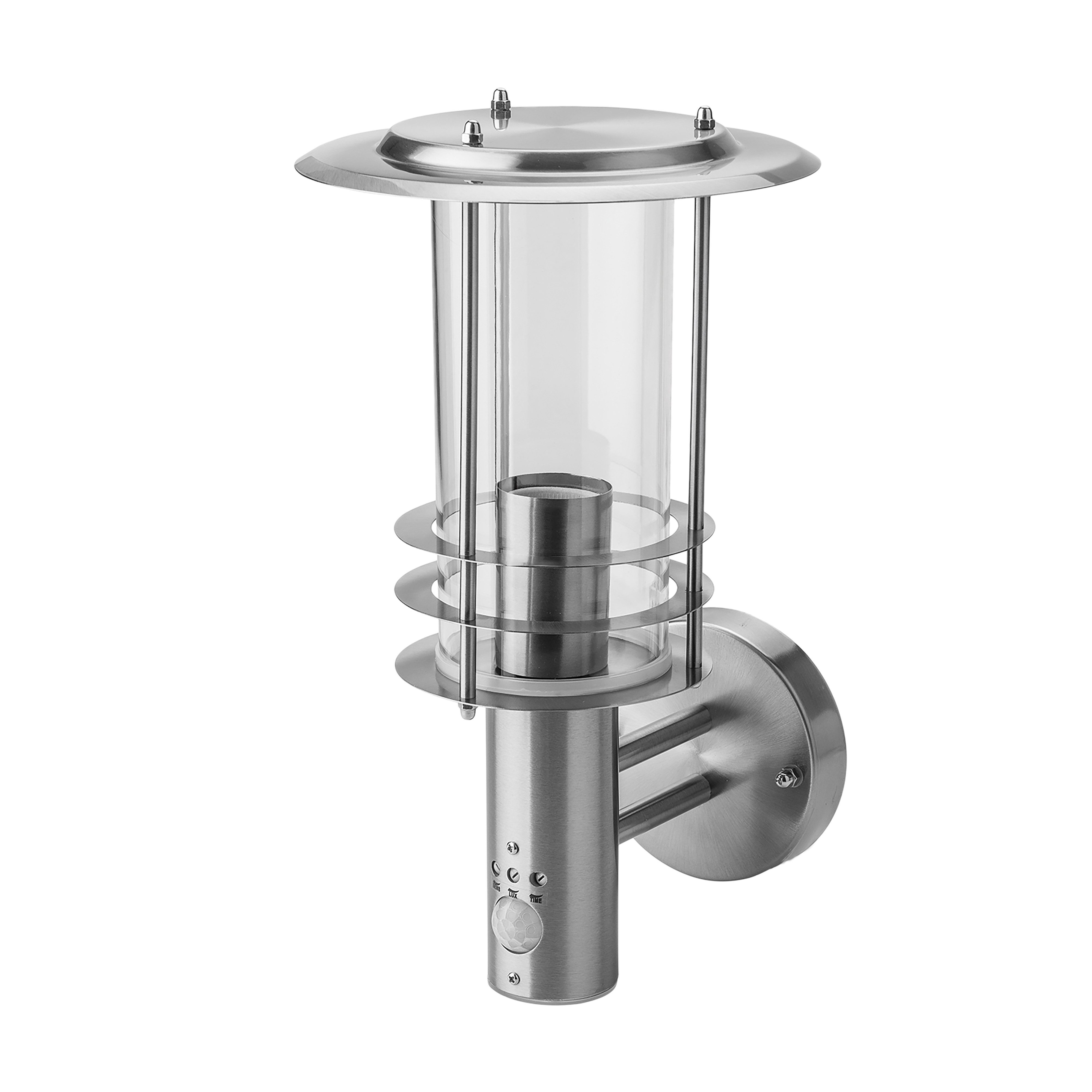 Grafner Außen-Wandleuchte Edelstahl Wandlampe mit Bewegungsmelder 17WBPIR, günstig online kaufen