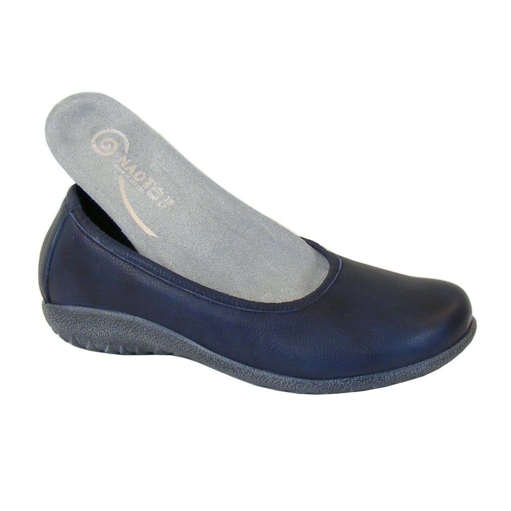 Fußbett 19496 Ballerina dunkel Schuhe Naot Damen Taupo blau Leder Ballerinas NAOT
