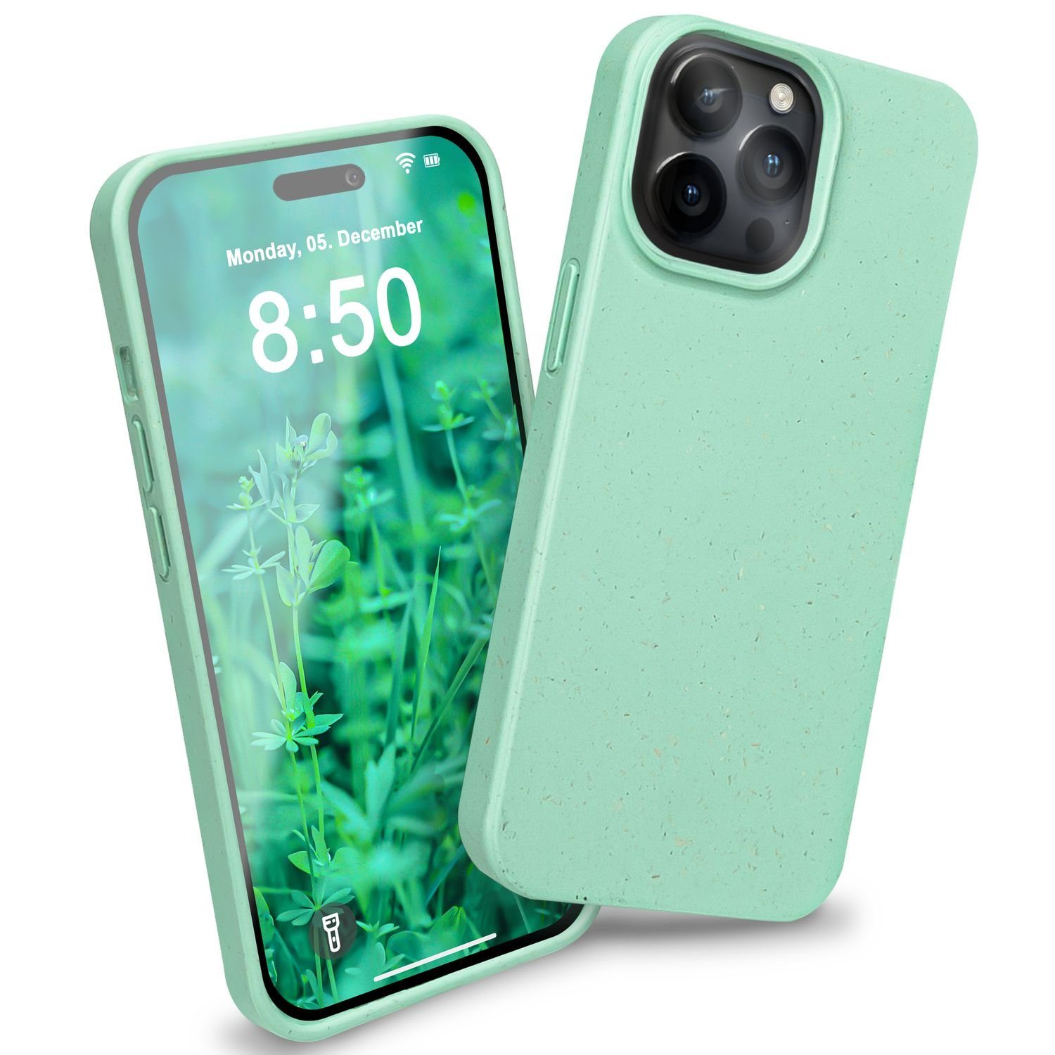 Nalia Smartphone-Hülle Apple iPhone 14 Pro Max, Nachhaltige Bio Hülle /  Ökologisches Eco-Case / Silikon-Alternative / Handyhülle / Schutzhülle /  Kratzfest / Anti-Fingerabdruck / Dünn / Slim Cover / Recycling / Upcycling  / Umweltfreundlich / Matt Design ...