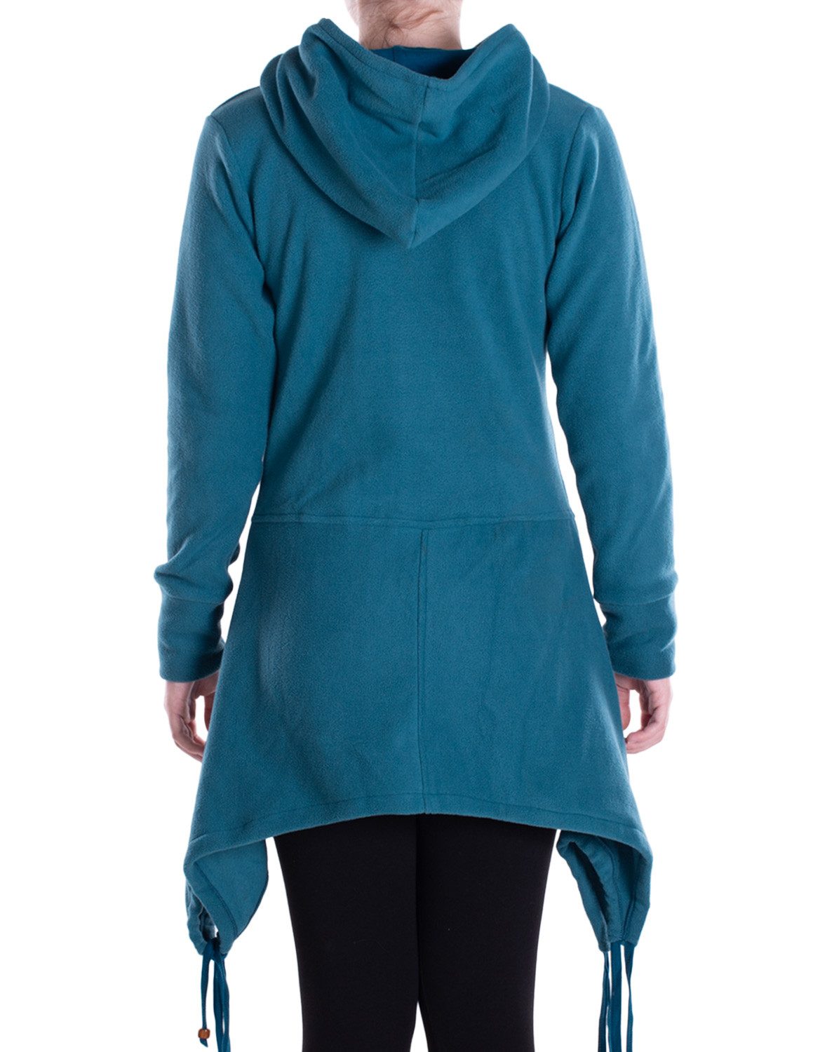 Vishes Kapuzenfleecejacke Damen Fleece Kapuzenjacke lang günstig online kaufen